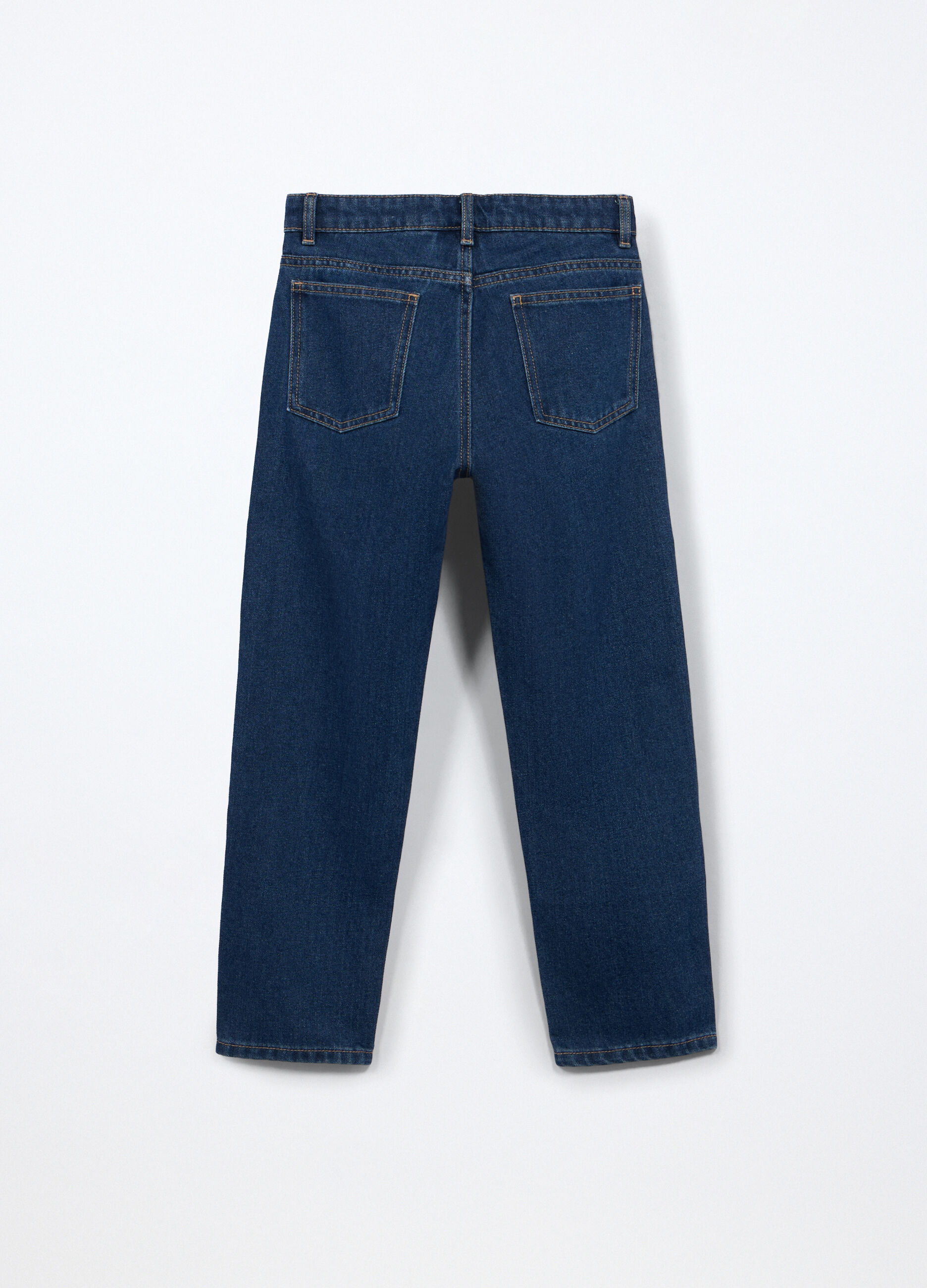 Pantaloni in denim misto cotone ragazzo_1