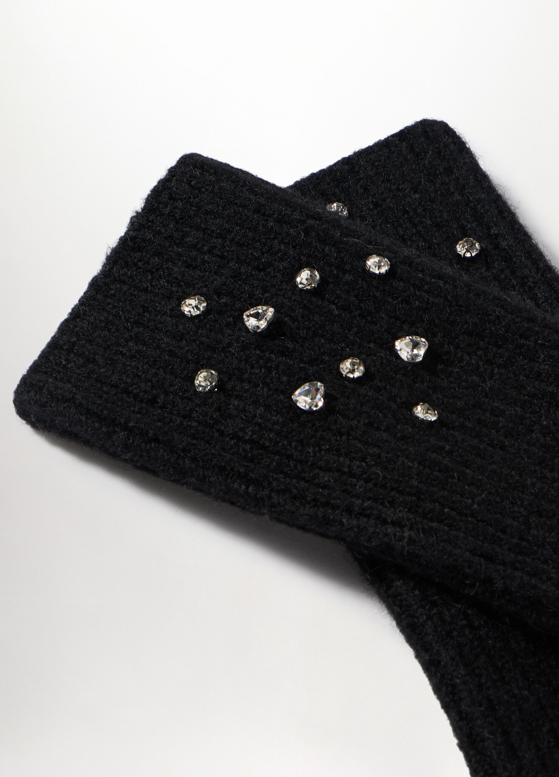 Guanti senza dita con strass donna_1