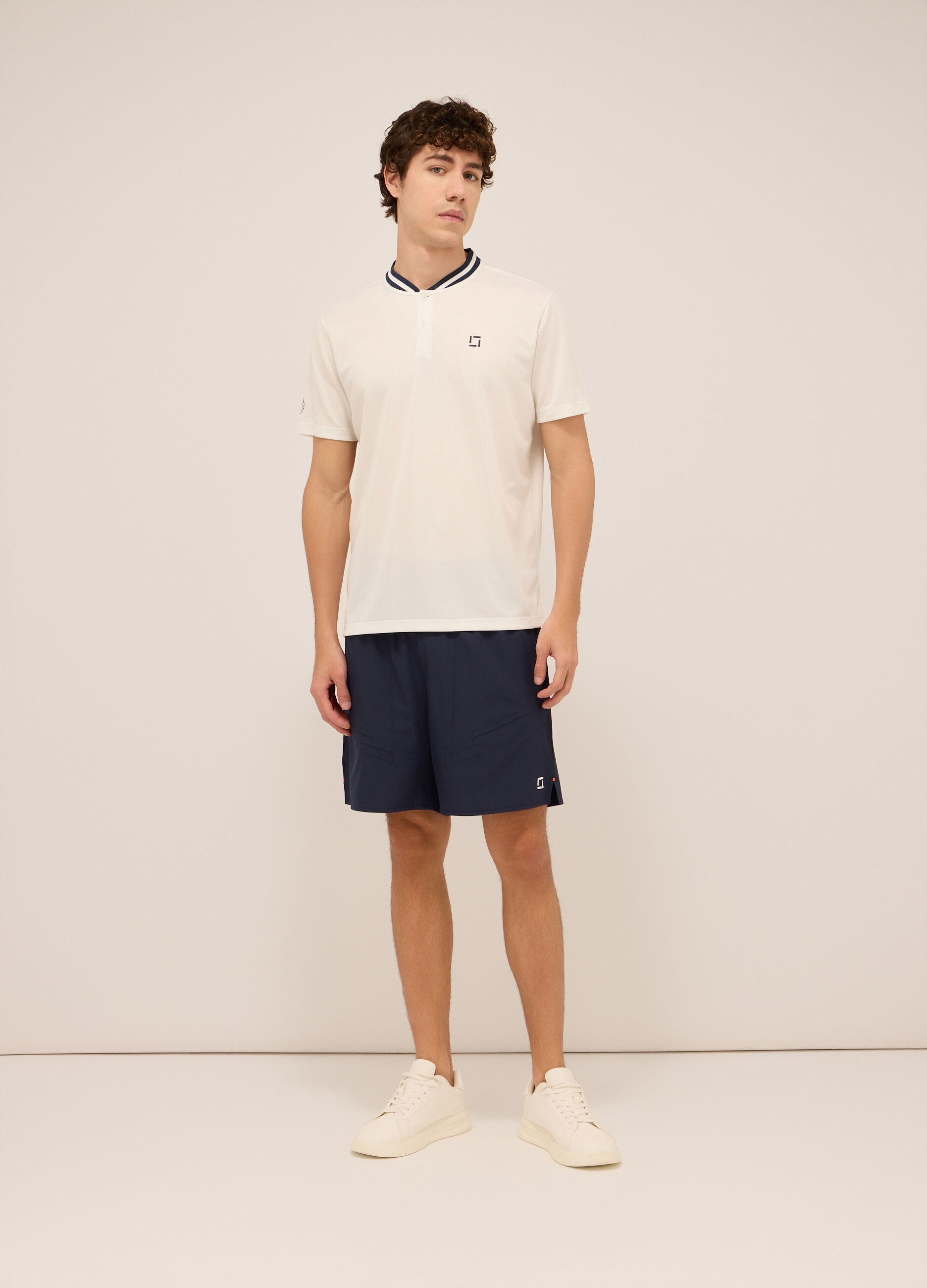 Pantaloncino sportivo in jersey stretch uomo