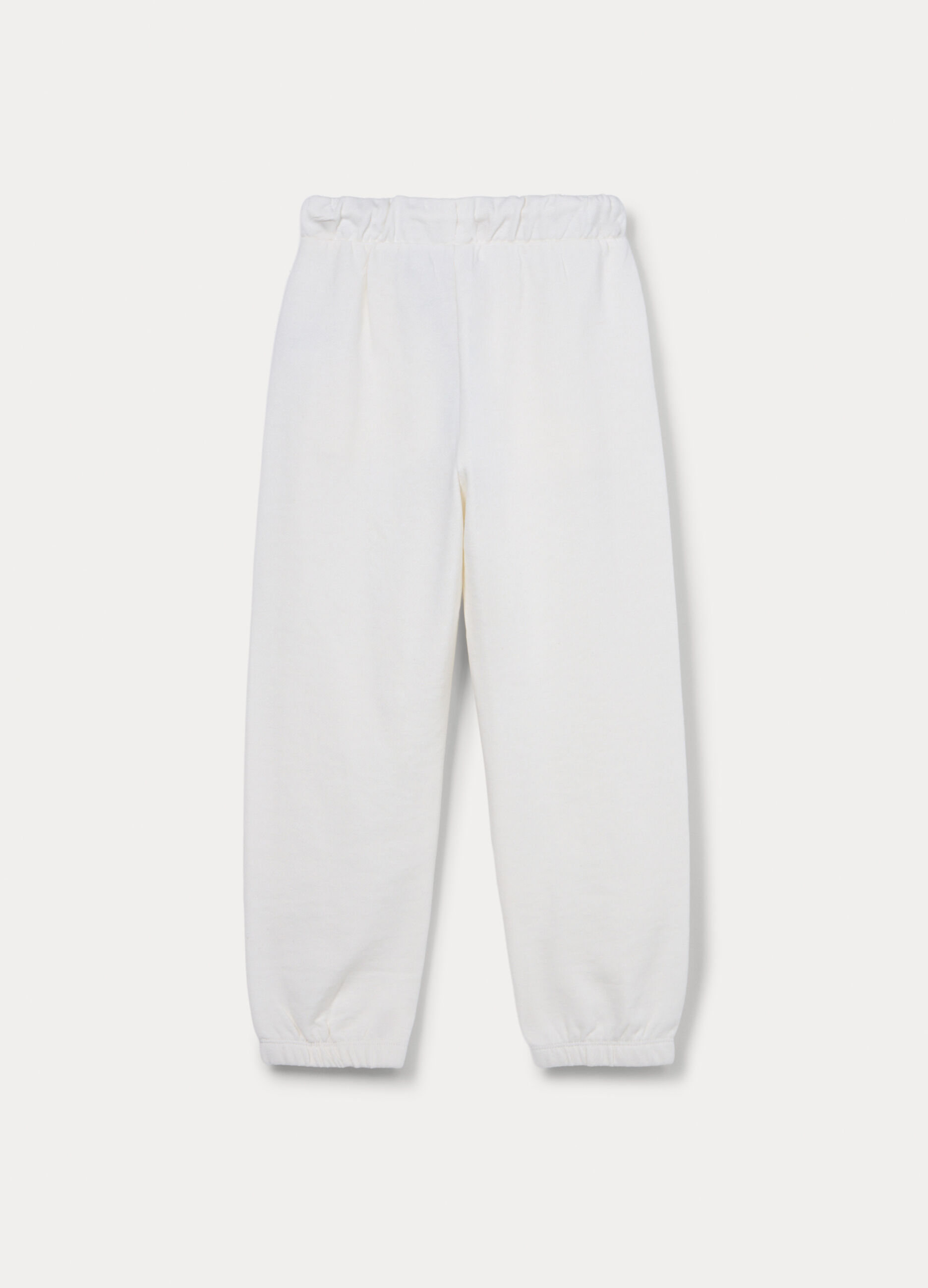 Jogger in french terry misto cotone bambina_1