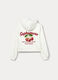 Felpa con cappuccio in french terry di puro cotone ragazza_1