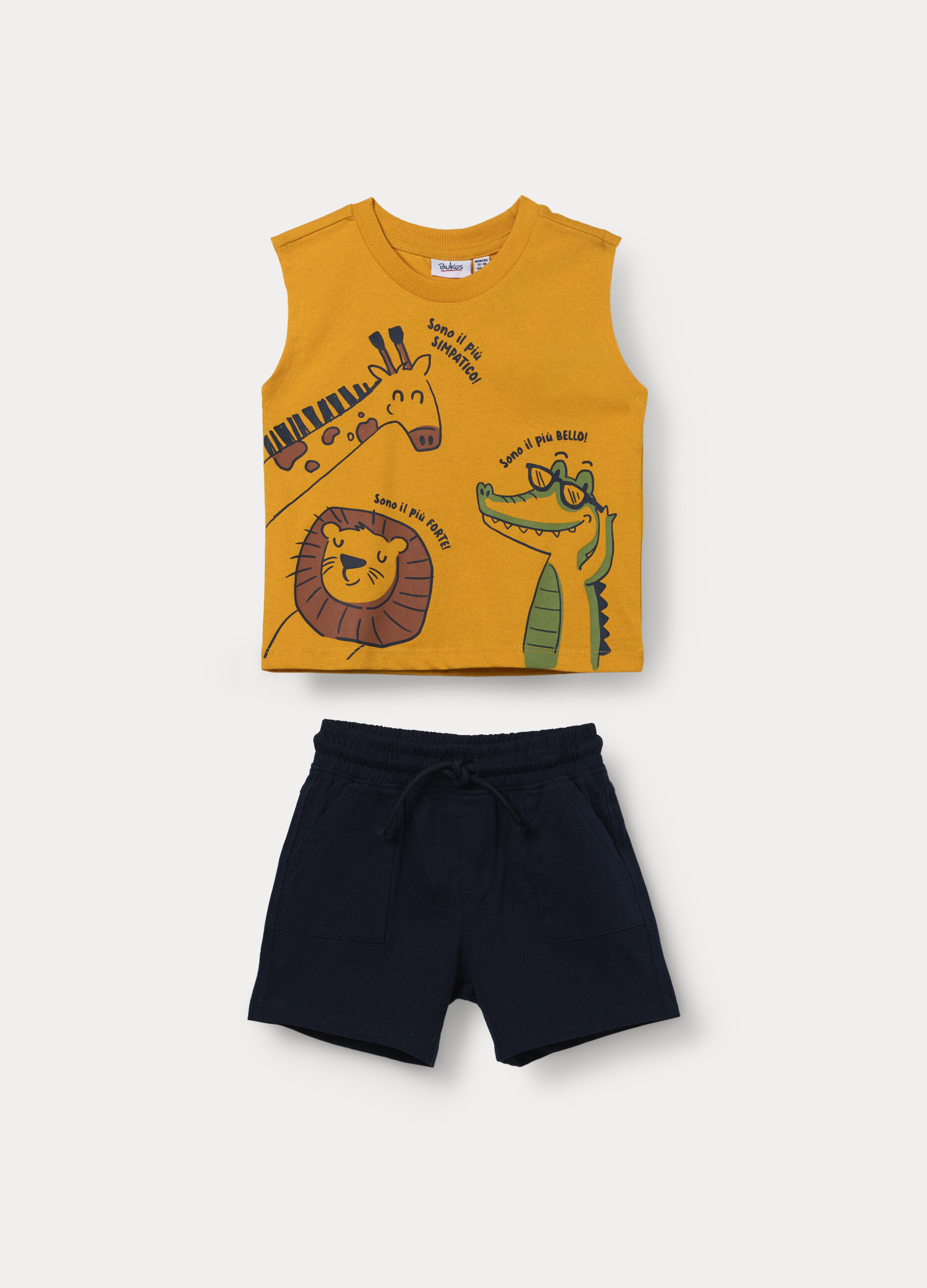 Jogging set in jersey di puro cotone bimbo_0