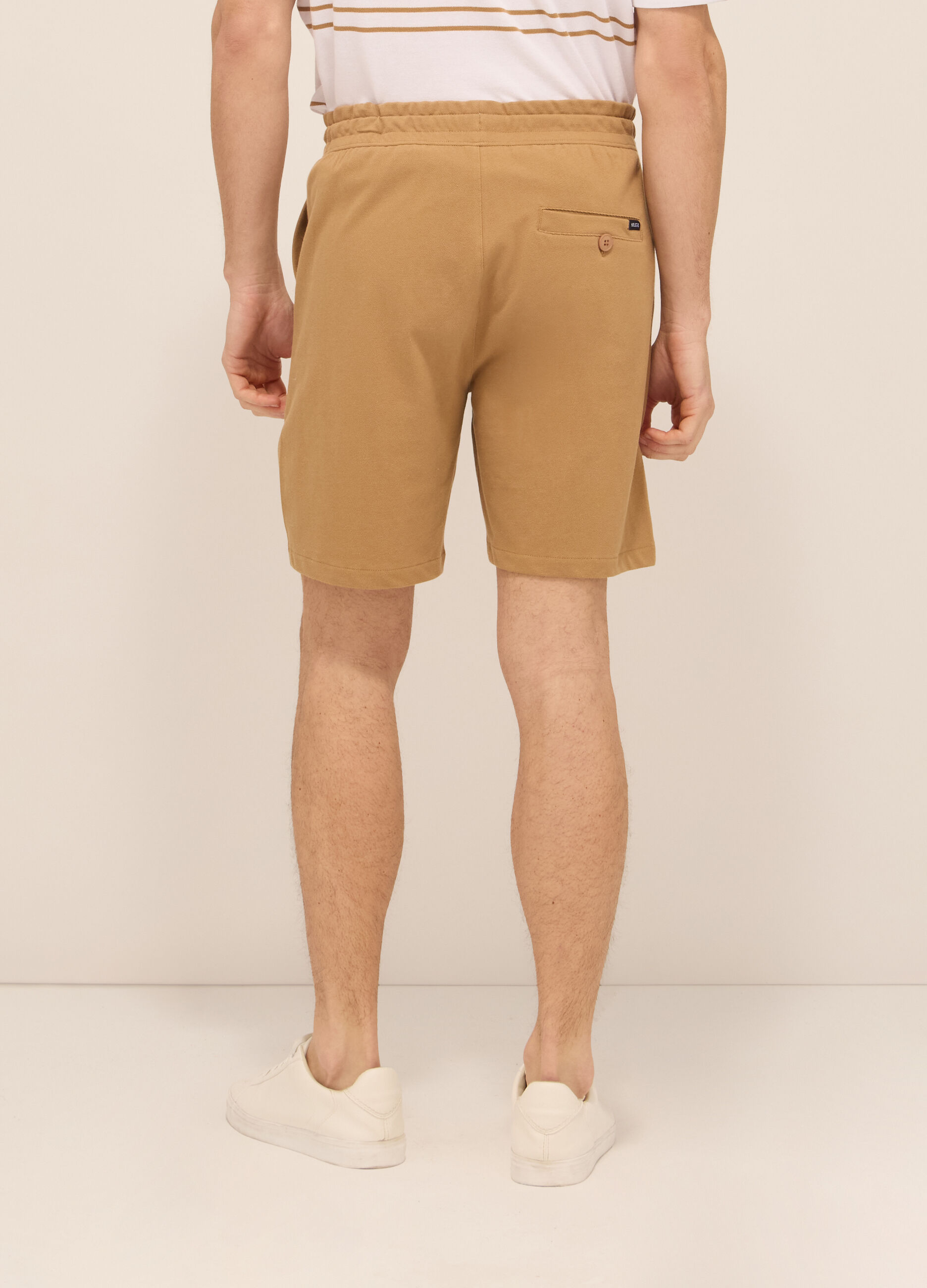 Bermuda in piquet di cotone uomo