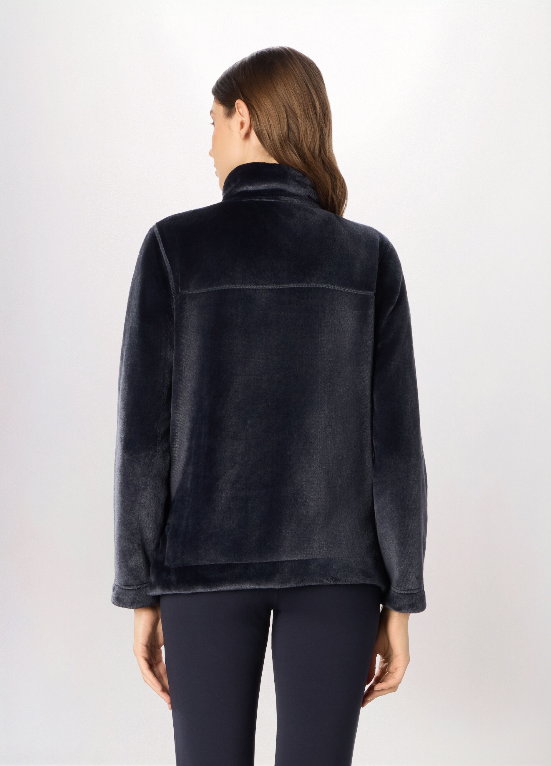 Felpa in sherpa donna_1