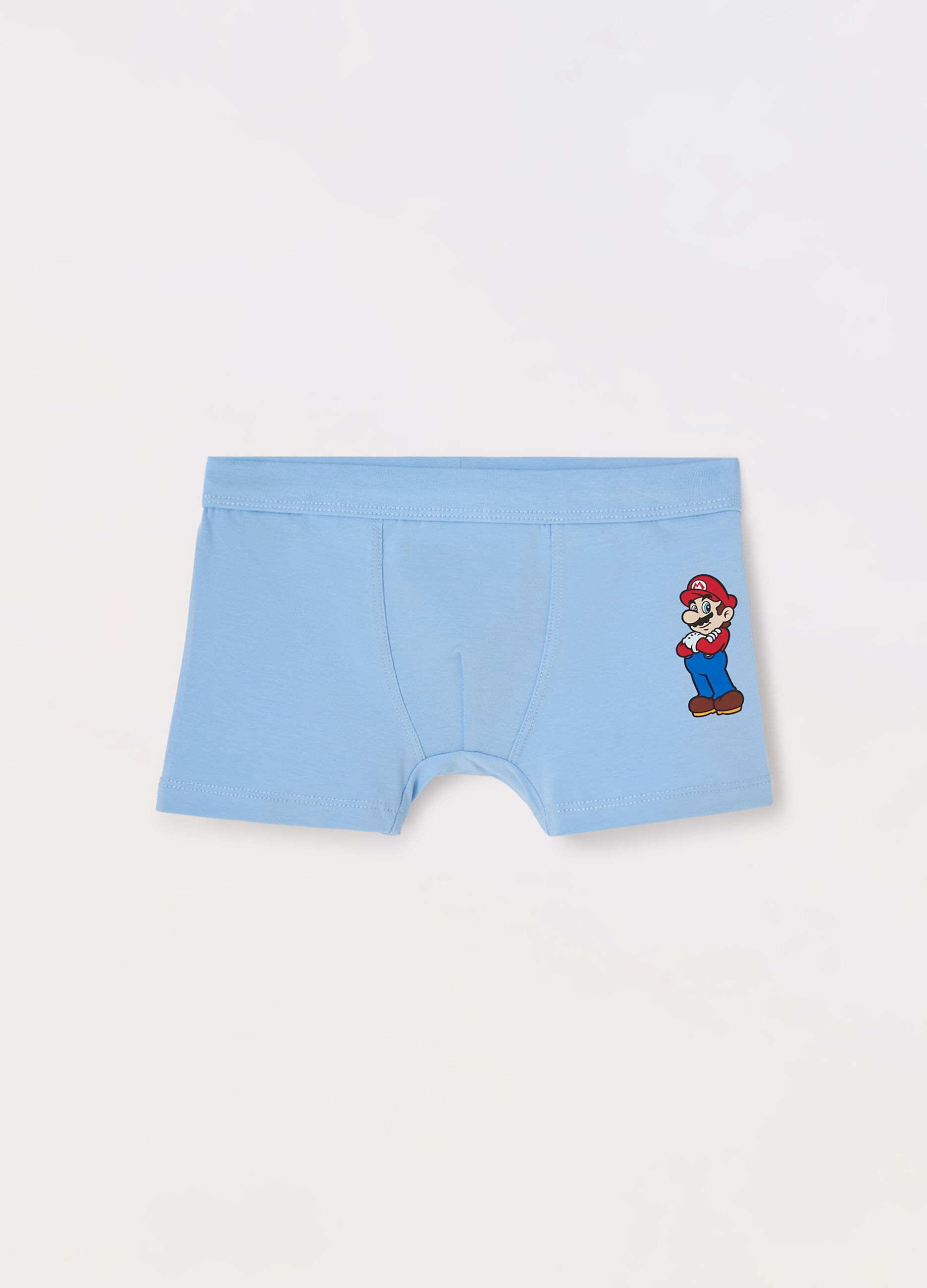 Pack 3 boxer in cotone stretch bambino Super Mario_0