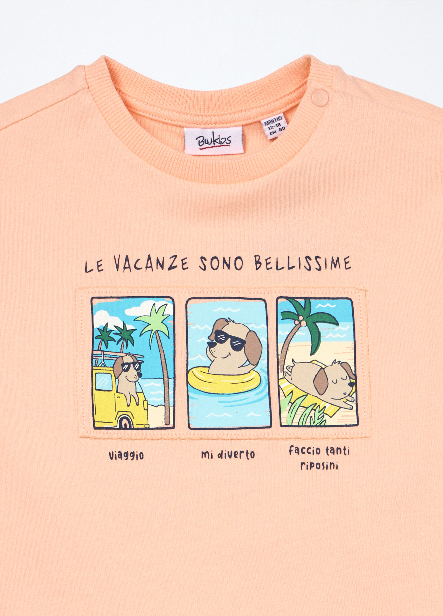 T-shirt in jersey di puro cotone neonato_2