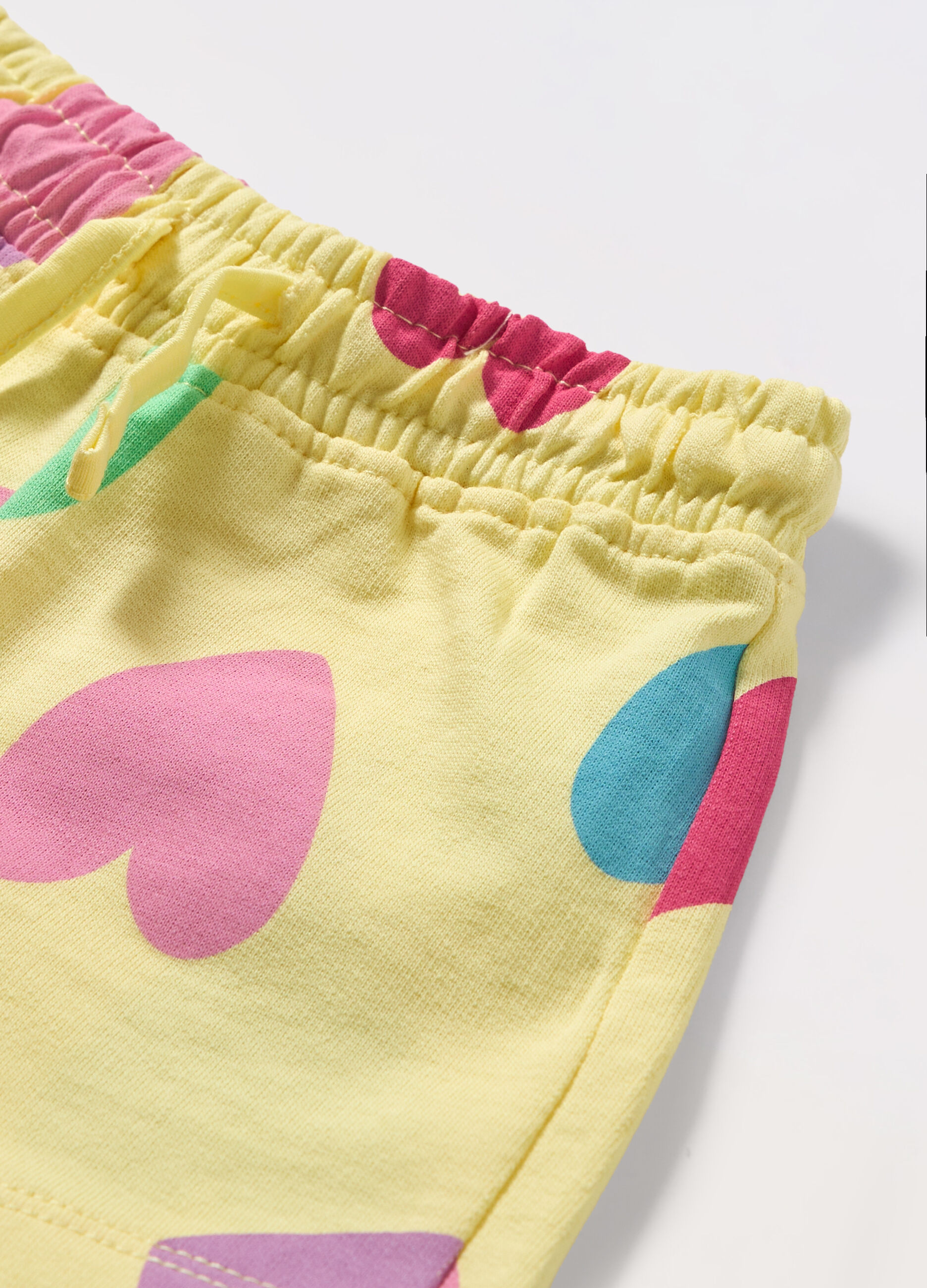 Shorts in french terry di puro cotone neonata_1