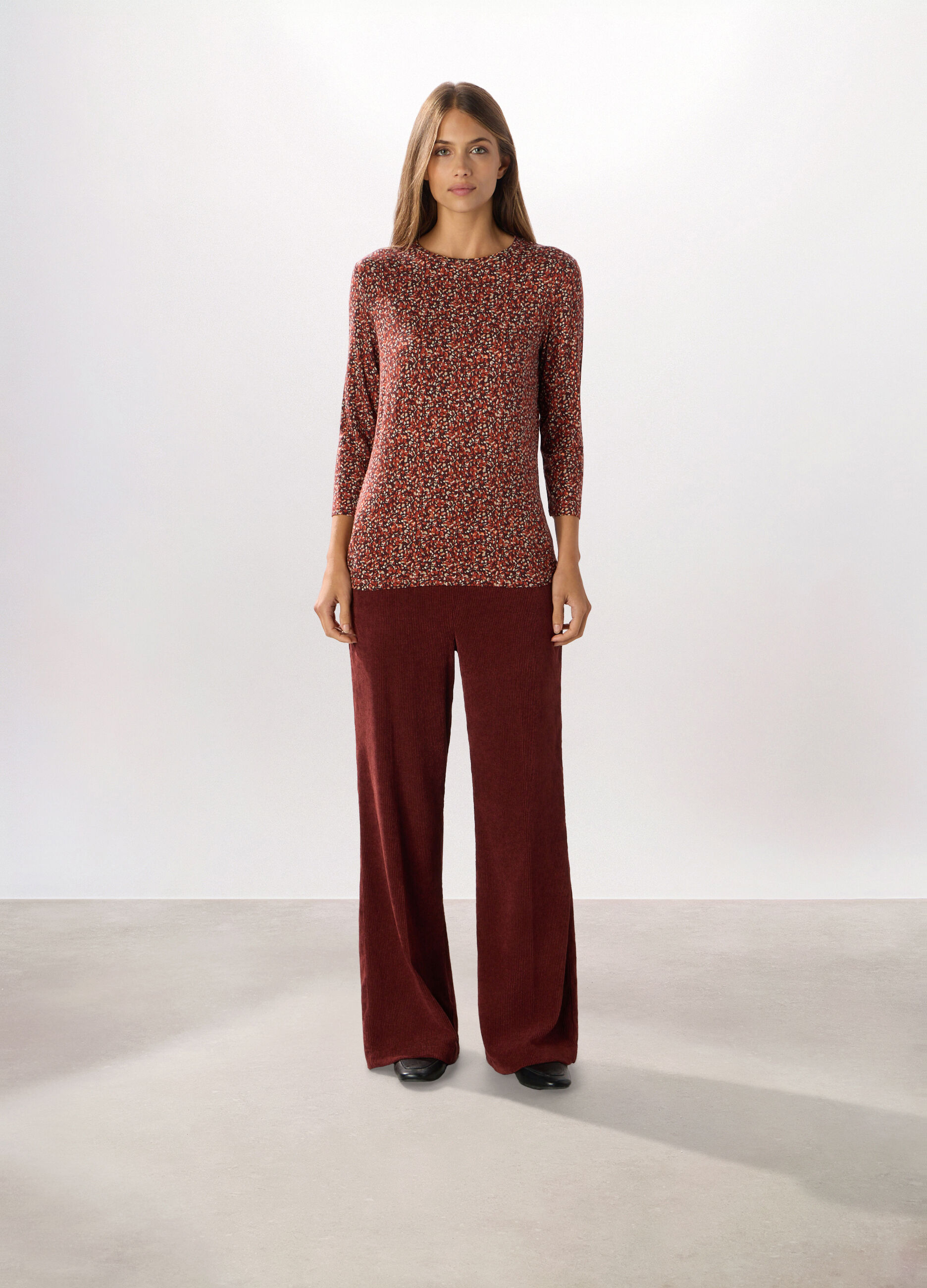 Pantaloni in velluto a coste donna_0