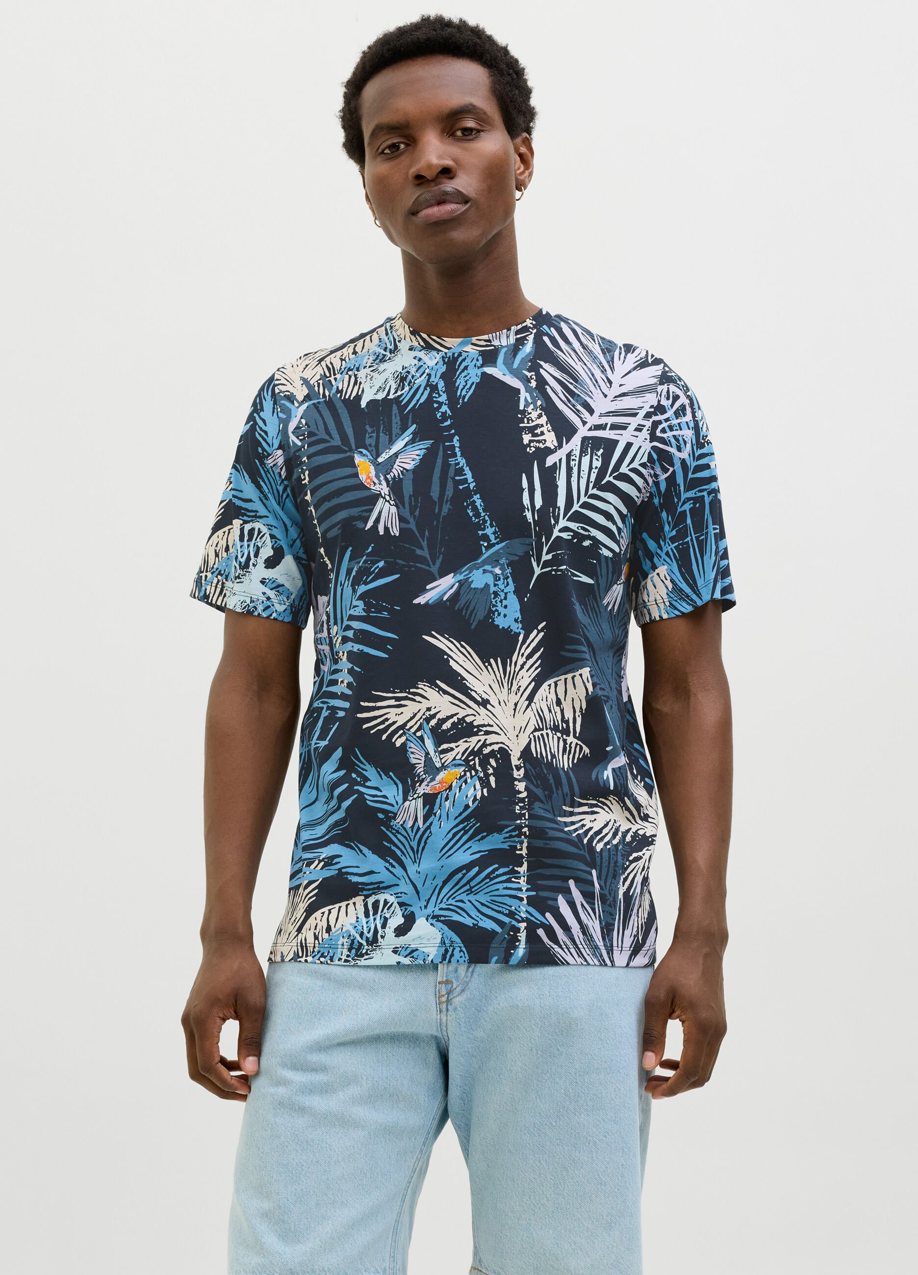 T-shirt standard fit con stampa uomo