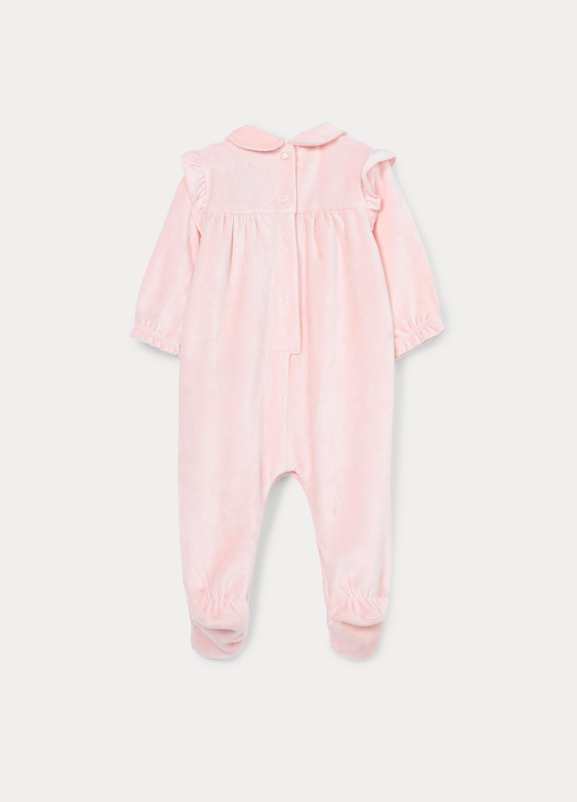 Tutina velour misto viscosa di bamboo neonata_1