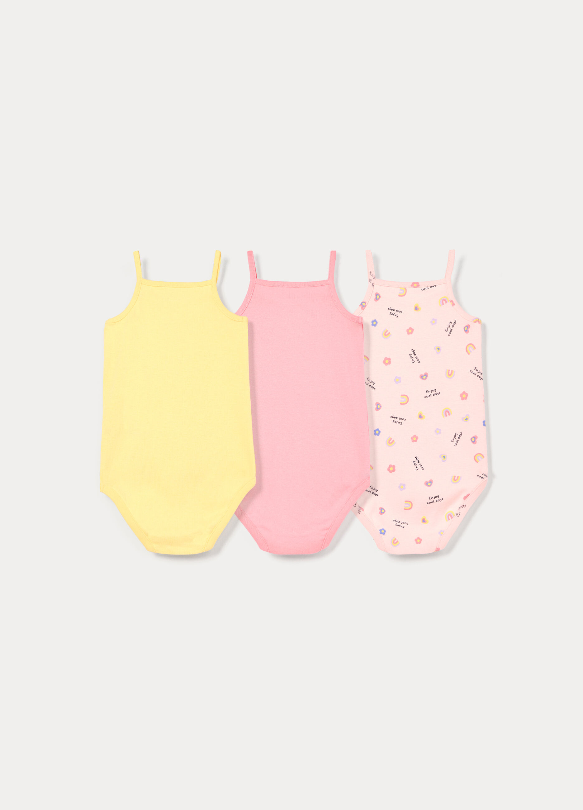 Pack 3 body in costina di puro cotone _1