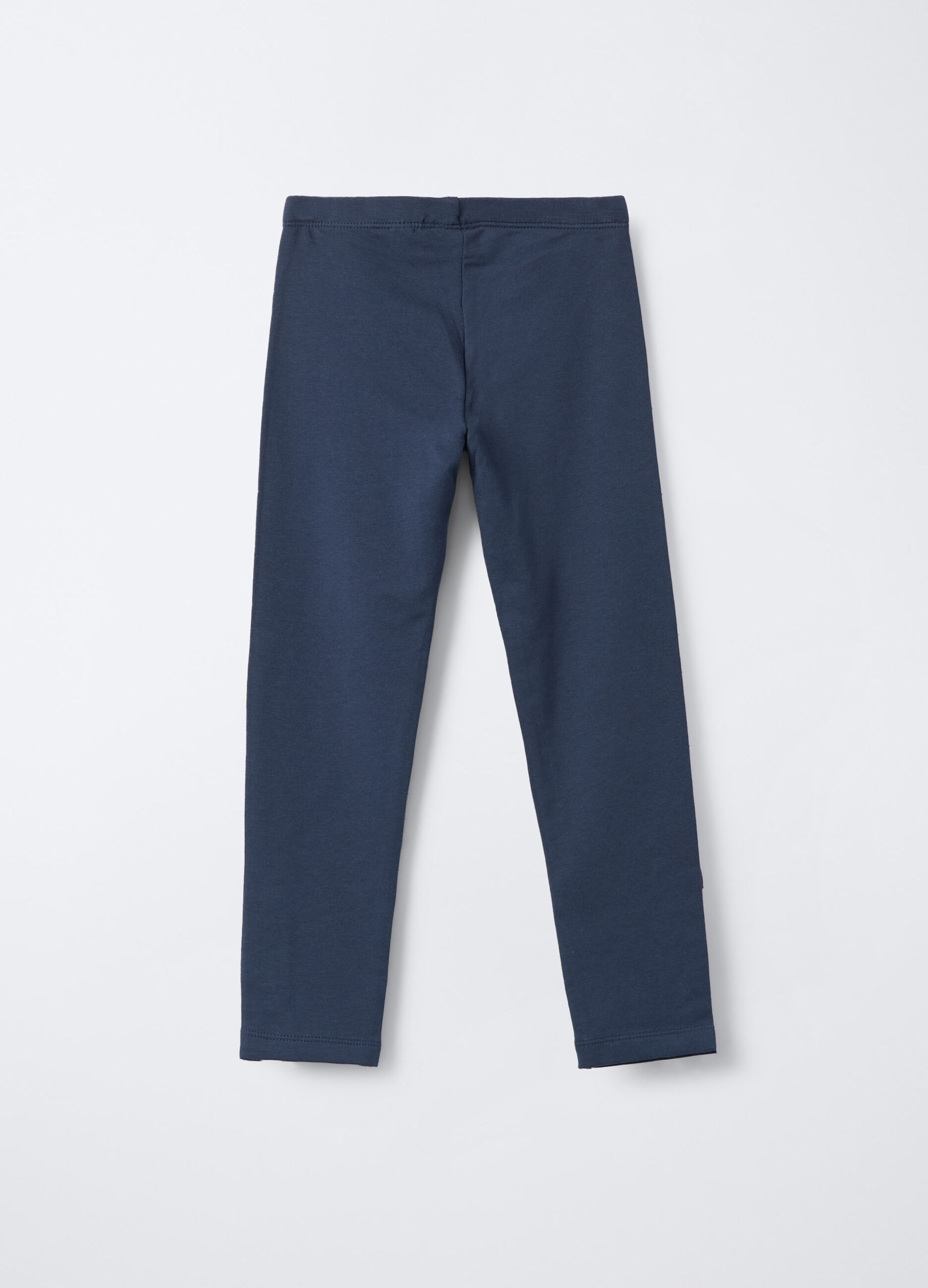 Leggings in cotone garzato stretch Fit Slim bambina_1