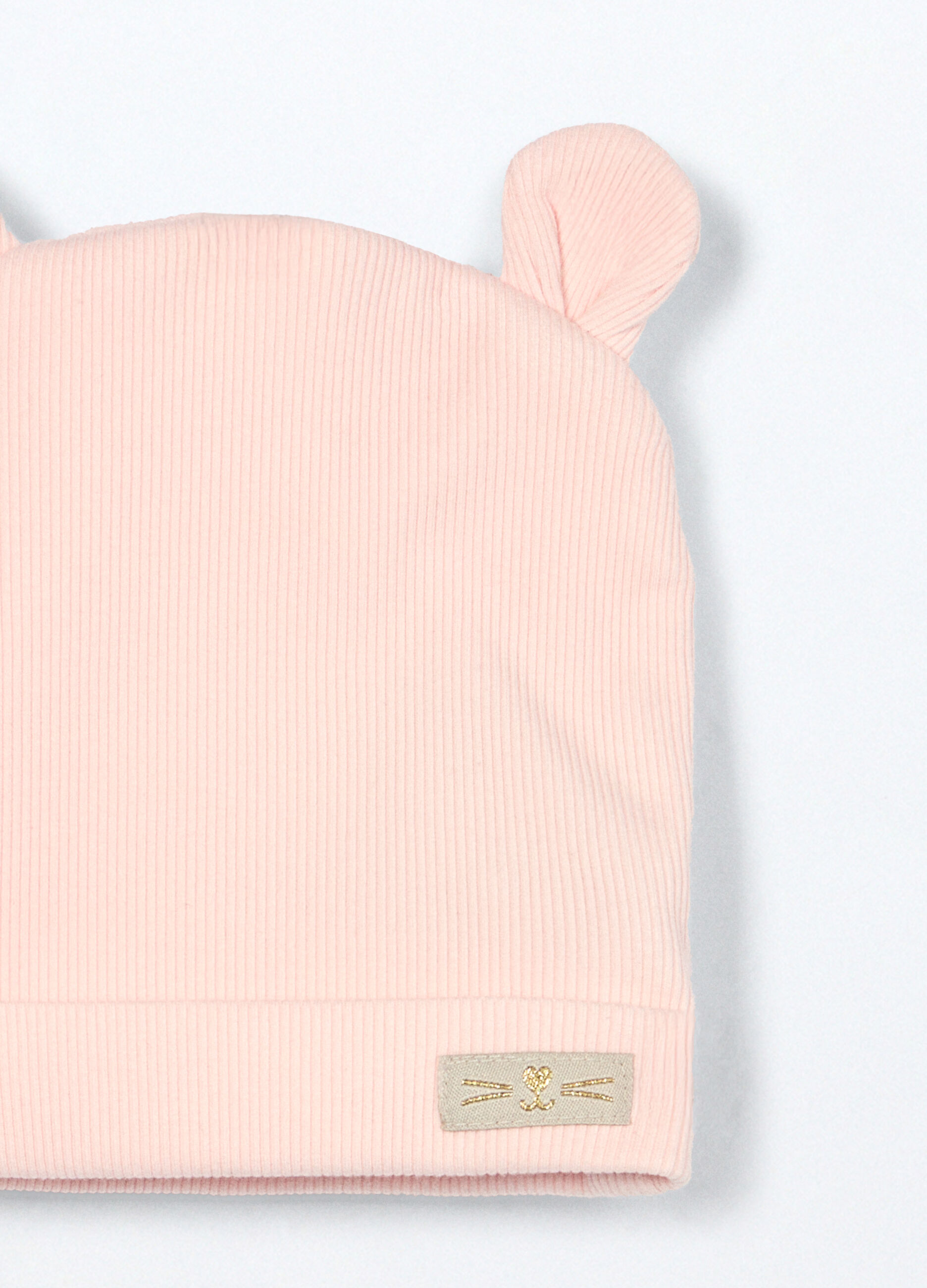 Berretto in costina misto cotone neonato_2