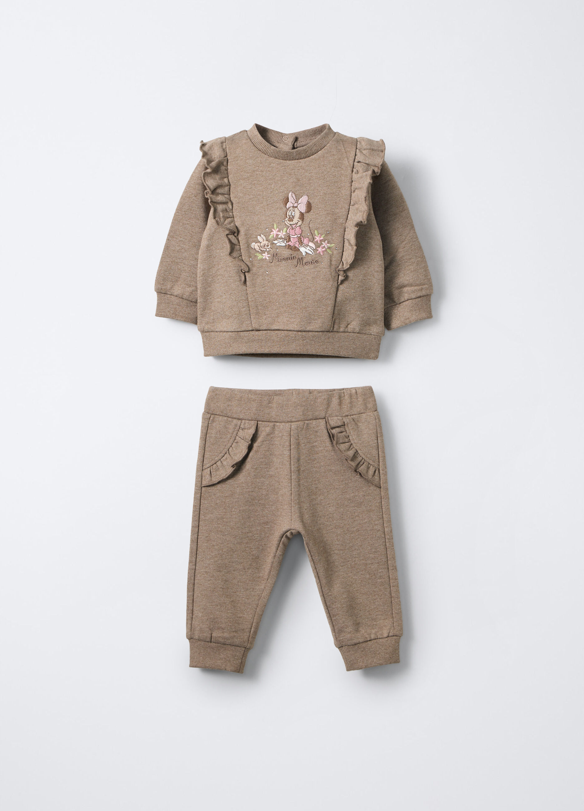 Jogging Set Disney in felpa misto cotone neonato_0