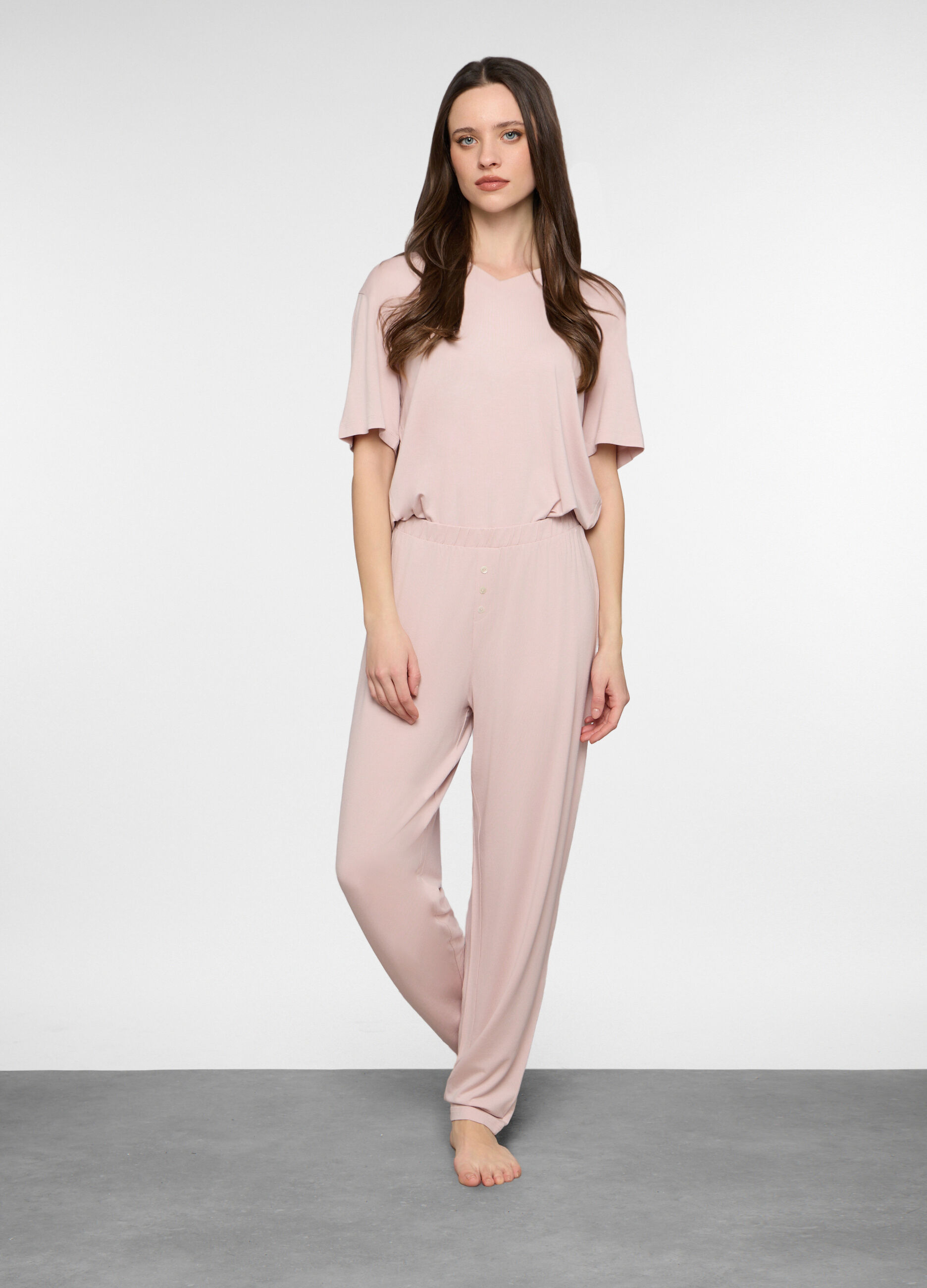 Pantaloni in jersey stretch donna_0