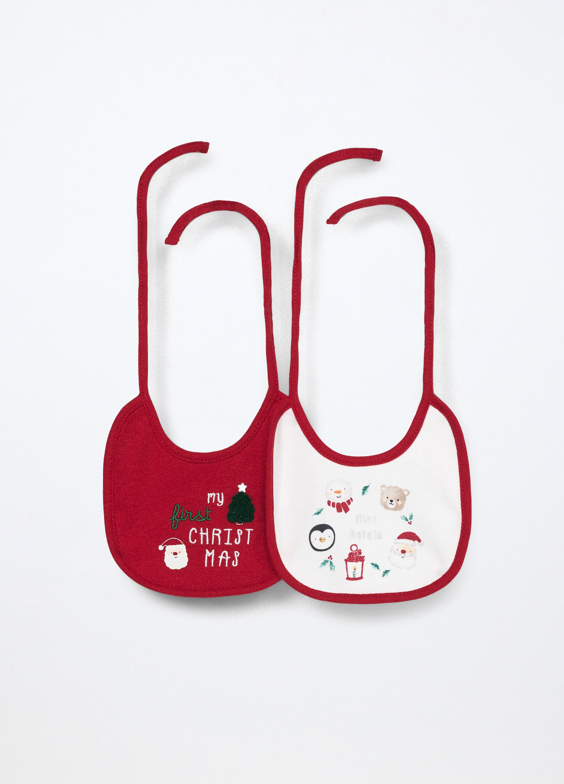 Pack 2 bavaglini in interlock di puro cotone_0
