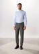 Pantalone slim in twill misto lana uomo_0