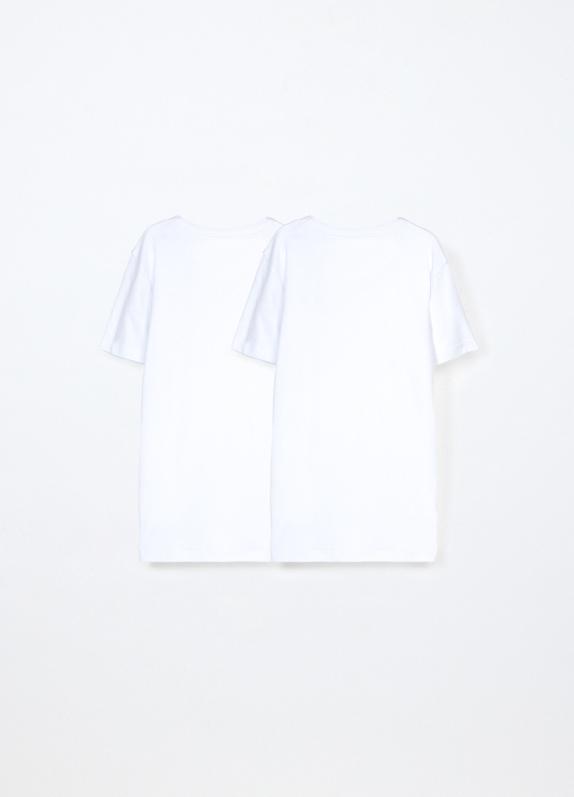 Pack 2 magliette intime in costina di puro cotone ragazzo_1