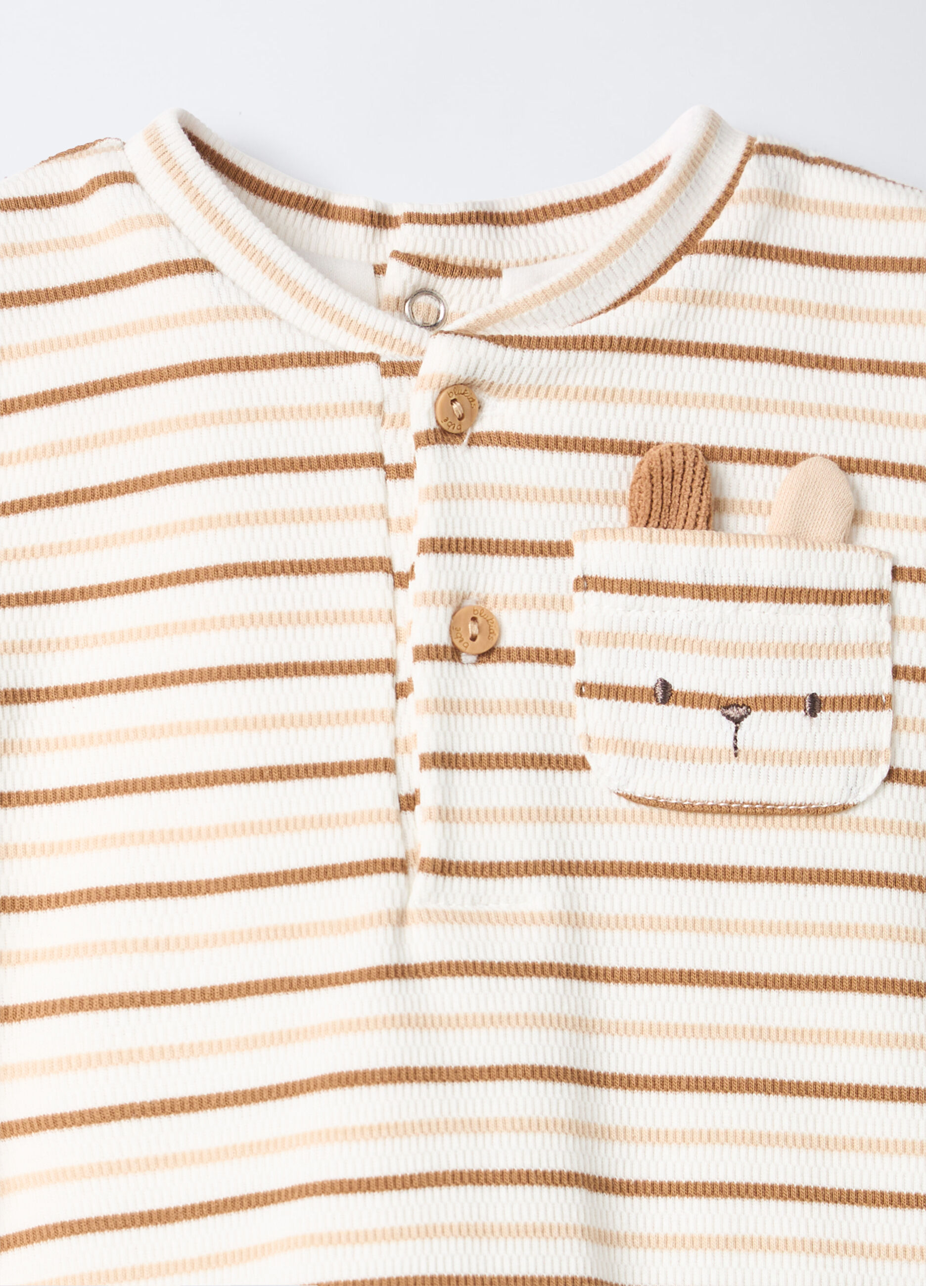 Body in puro cotone con t-shirt neonato_2