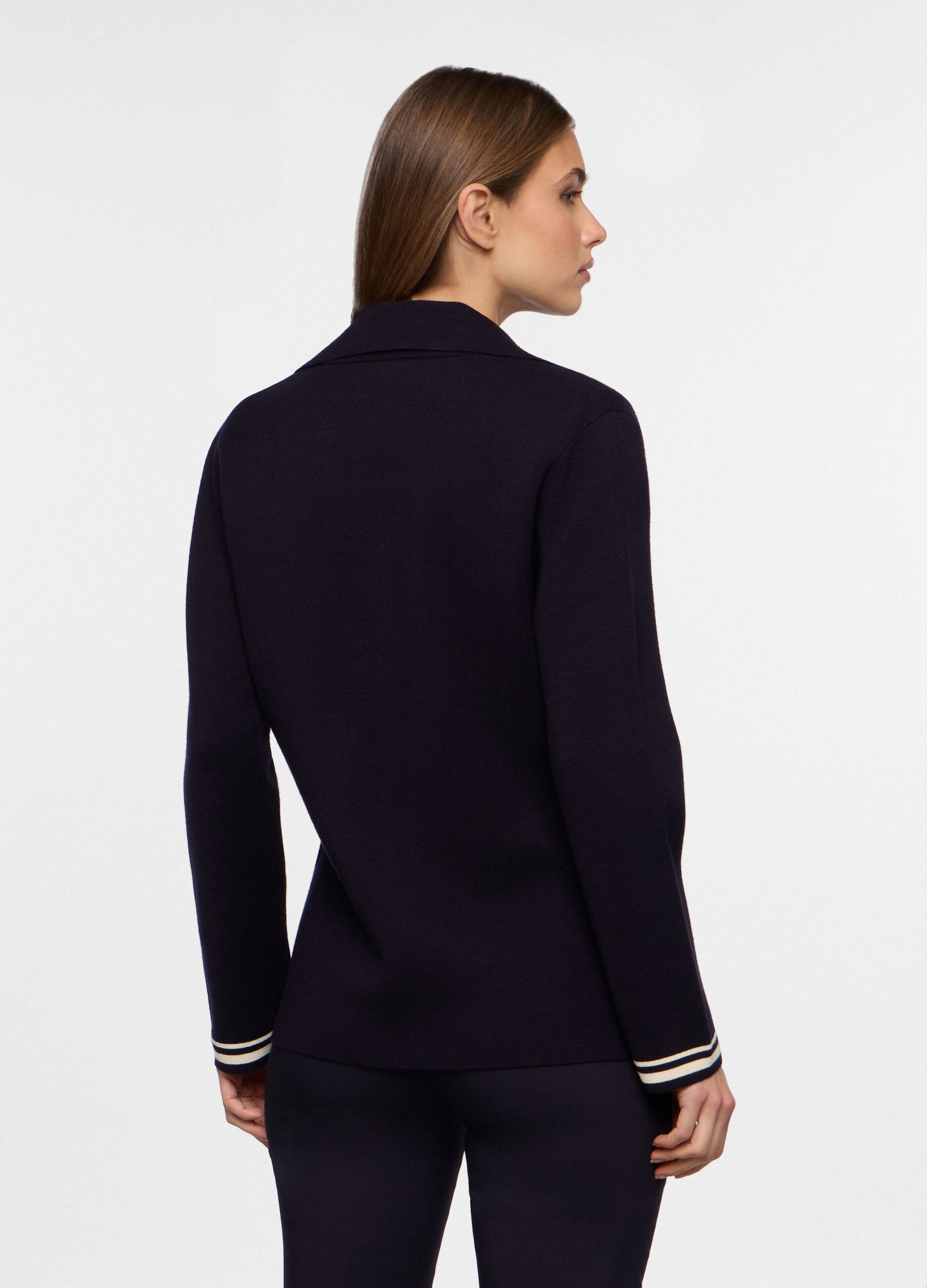 Blazer tricot misto viscosa donna_1