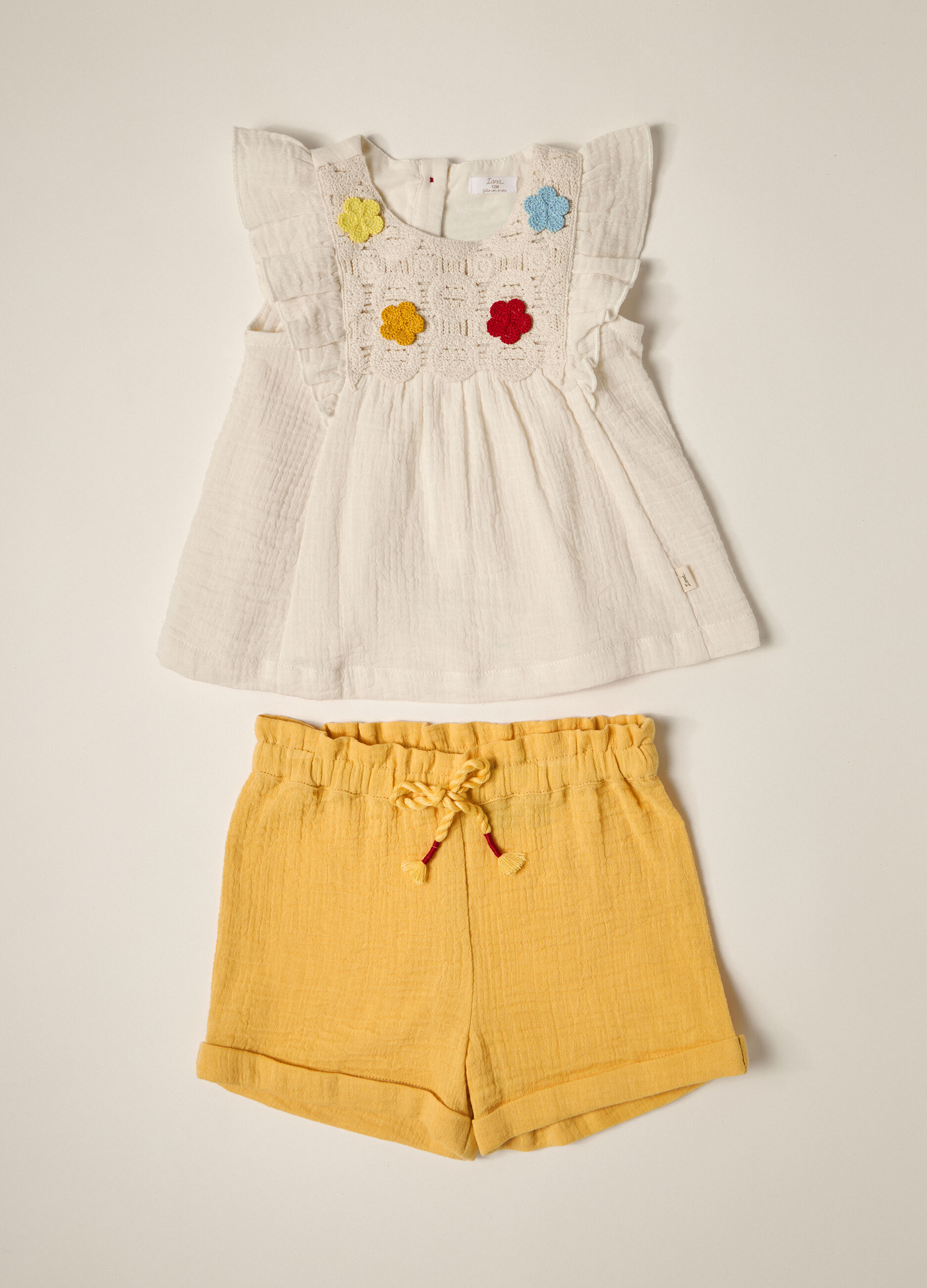 Jogging set in puro cotone IANA neonata_1