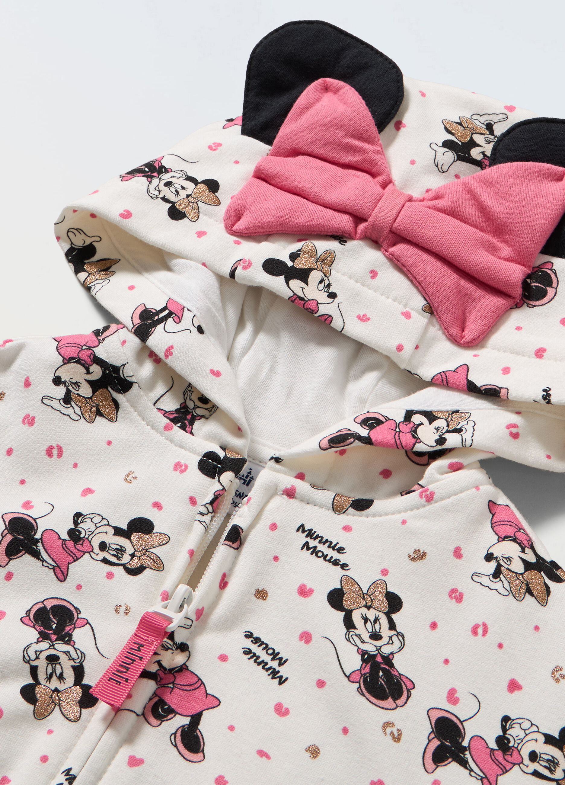 Felpa con cappuccio in cotone stretch neonata_1