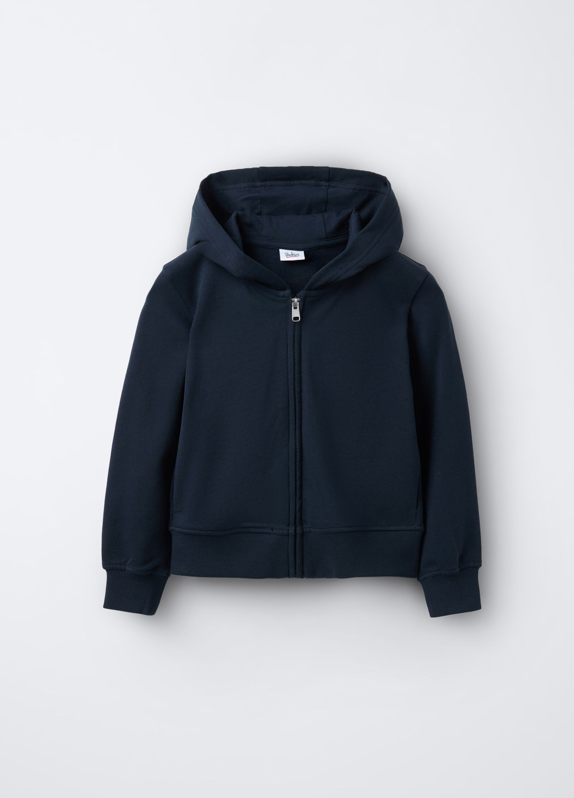 Felpa full zip con cappuccio bambina_0