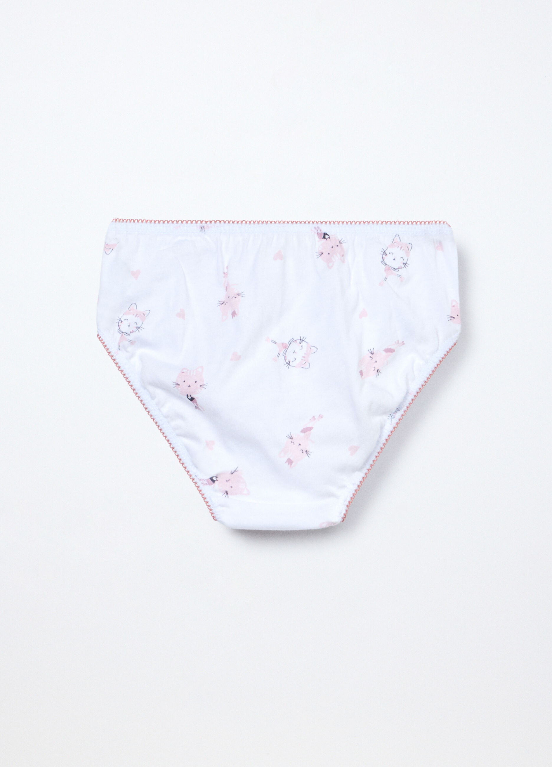 Pack 5 slip in jersey di puro cotone bambina_3