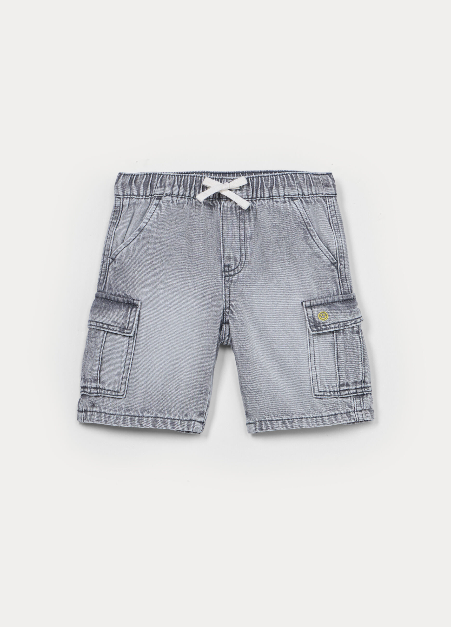 Shorts in denim misto viscosa bambino_0