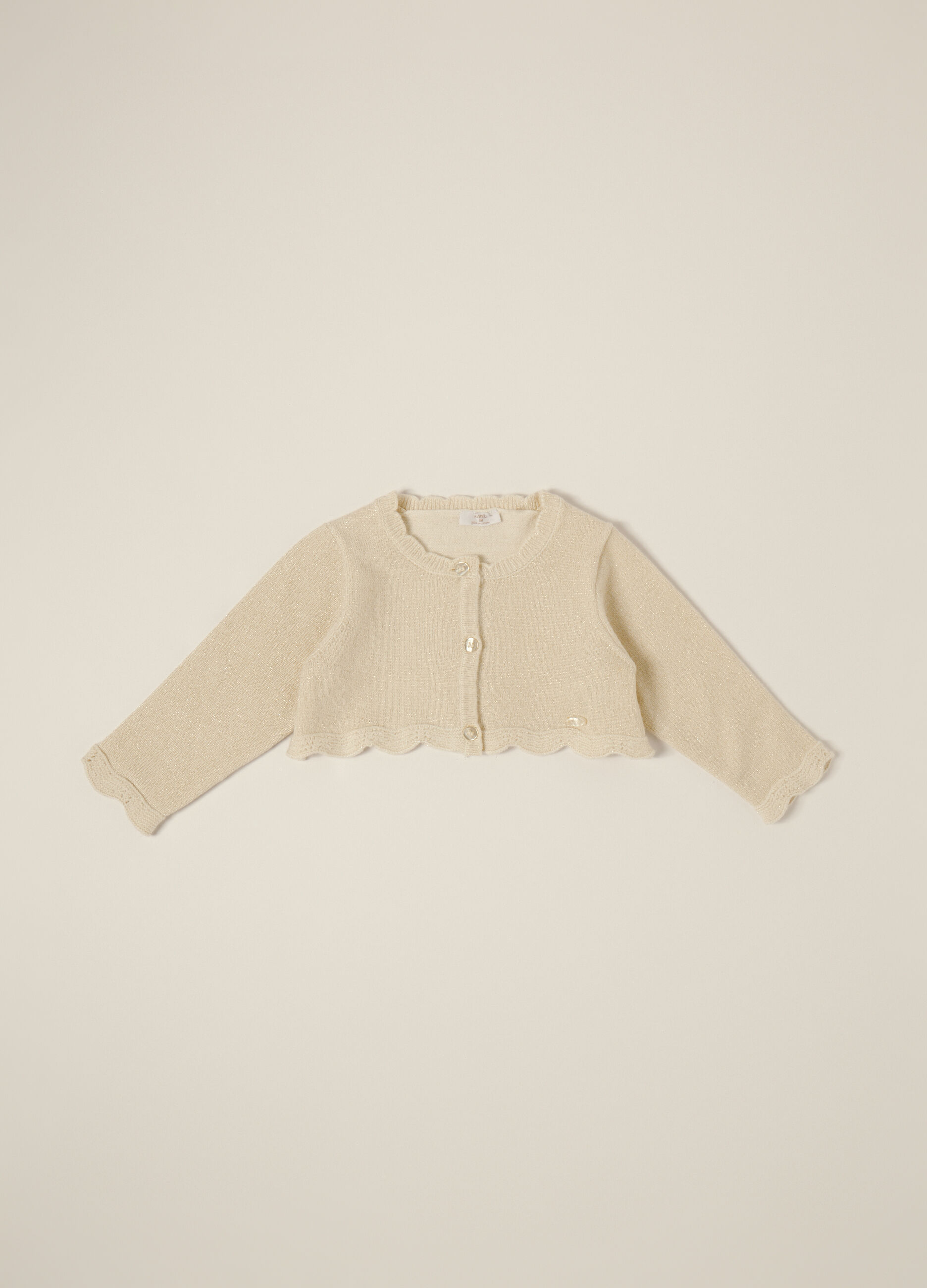 Cardigan misto viscosa con filo lurex IANA neonata_1