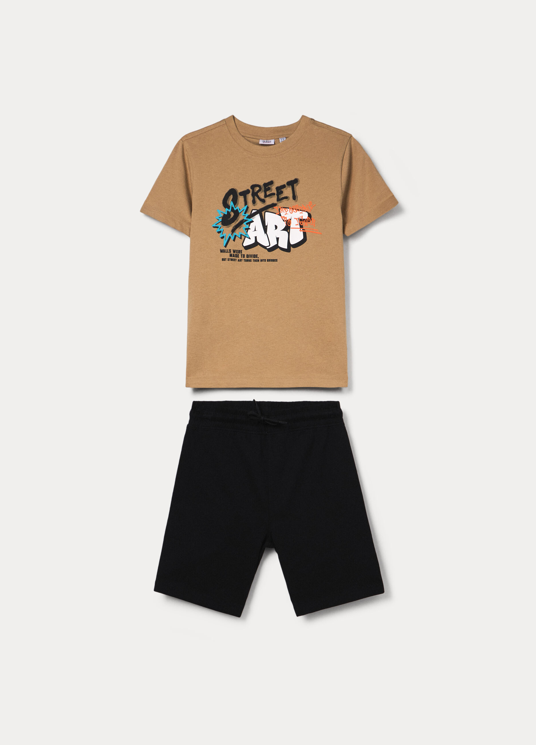 Jogging set in jersey di puro cotone ragazzo_0