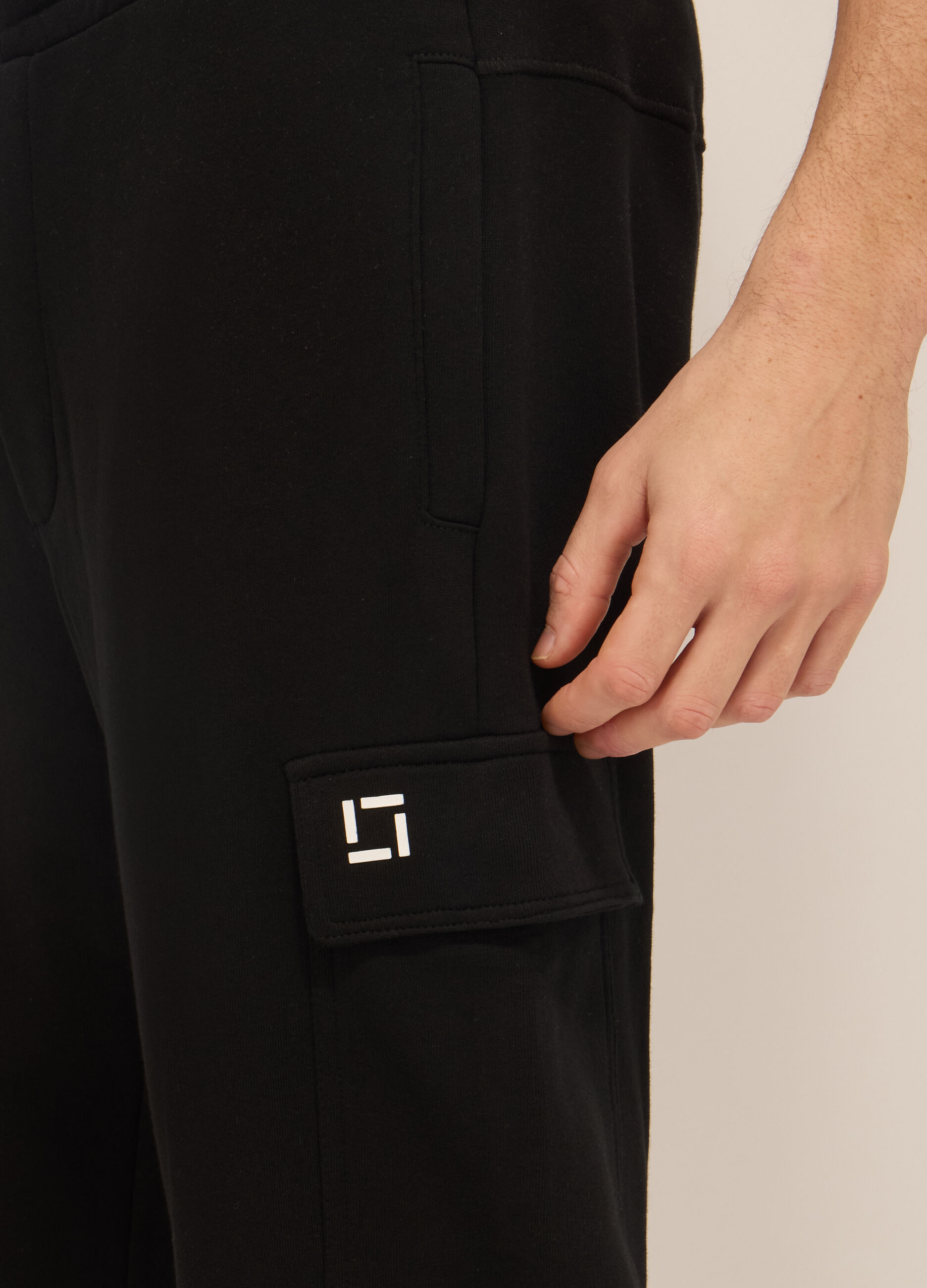 Jogger sportivi in misto cotone uomo_2