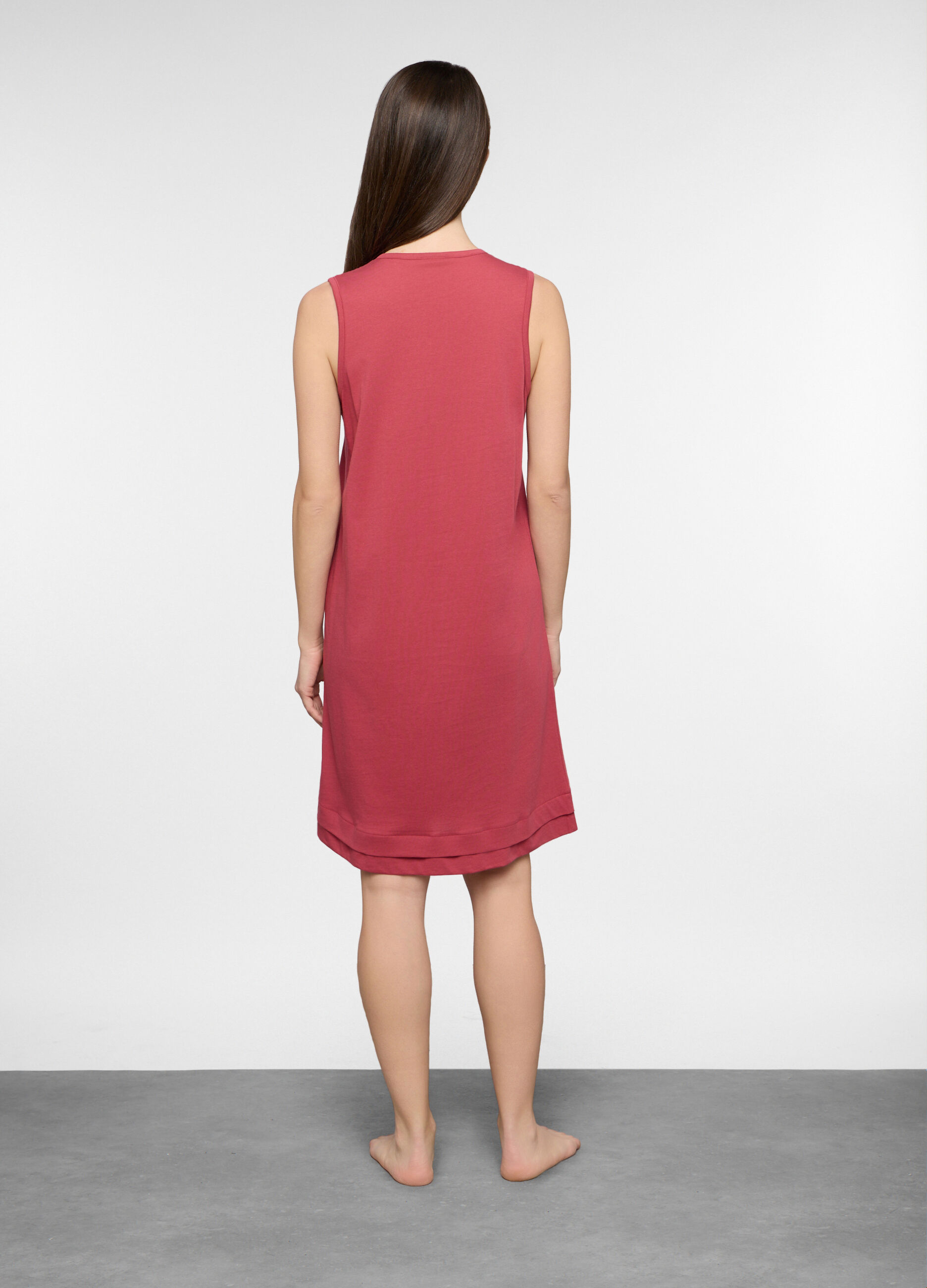 Camicia da notte in jersey di puro cotone donna_1