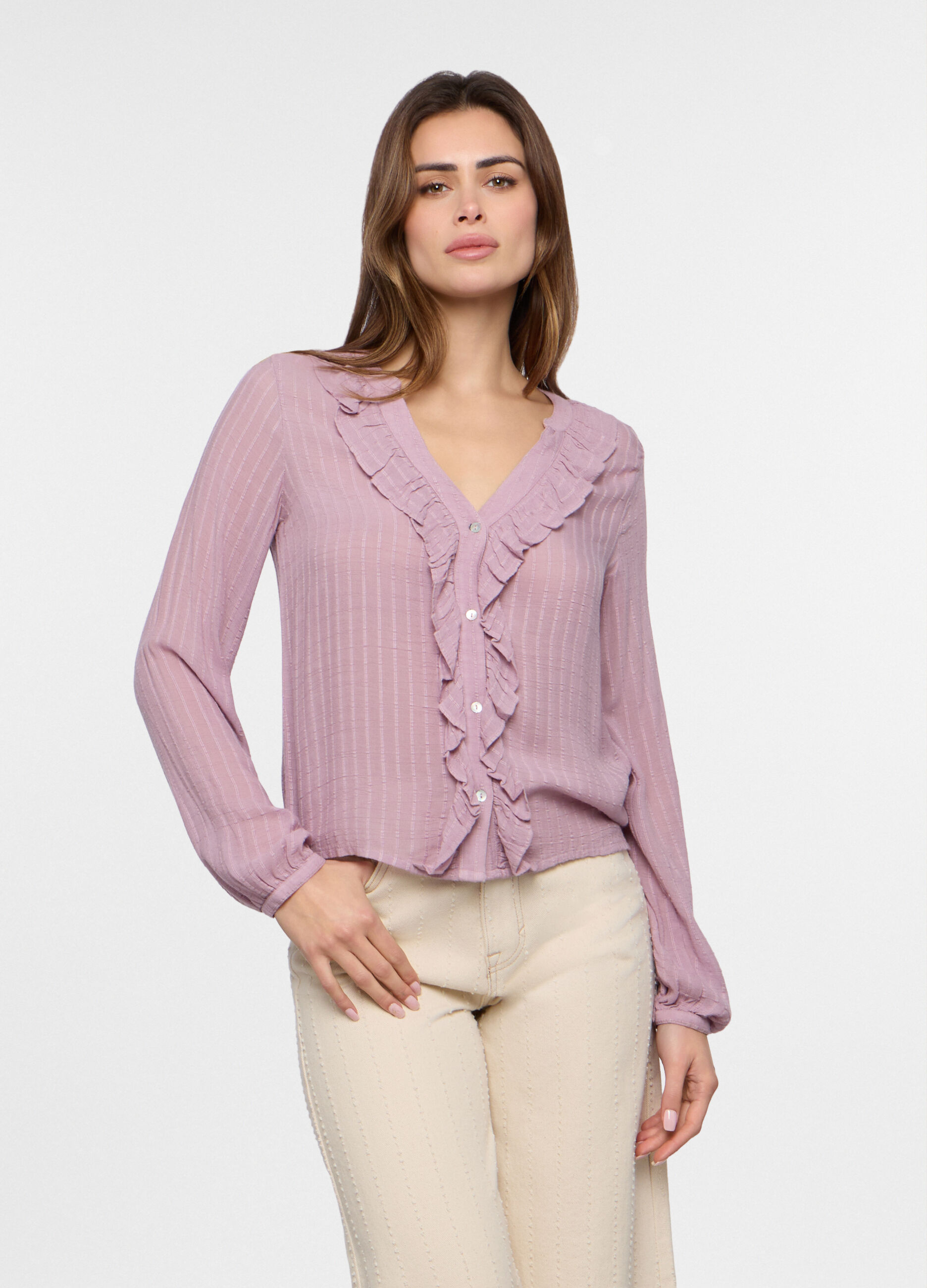 Camicia misto viscosa donna_0