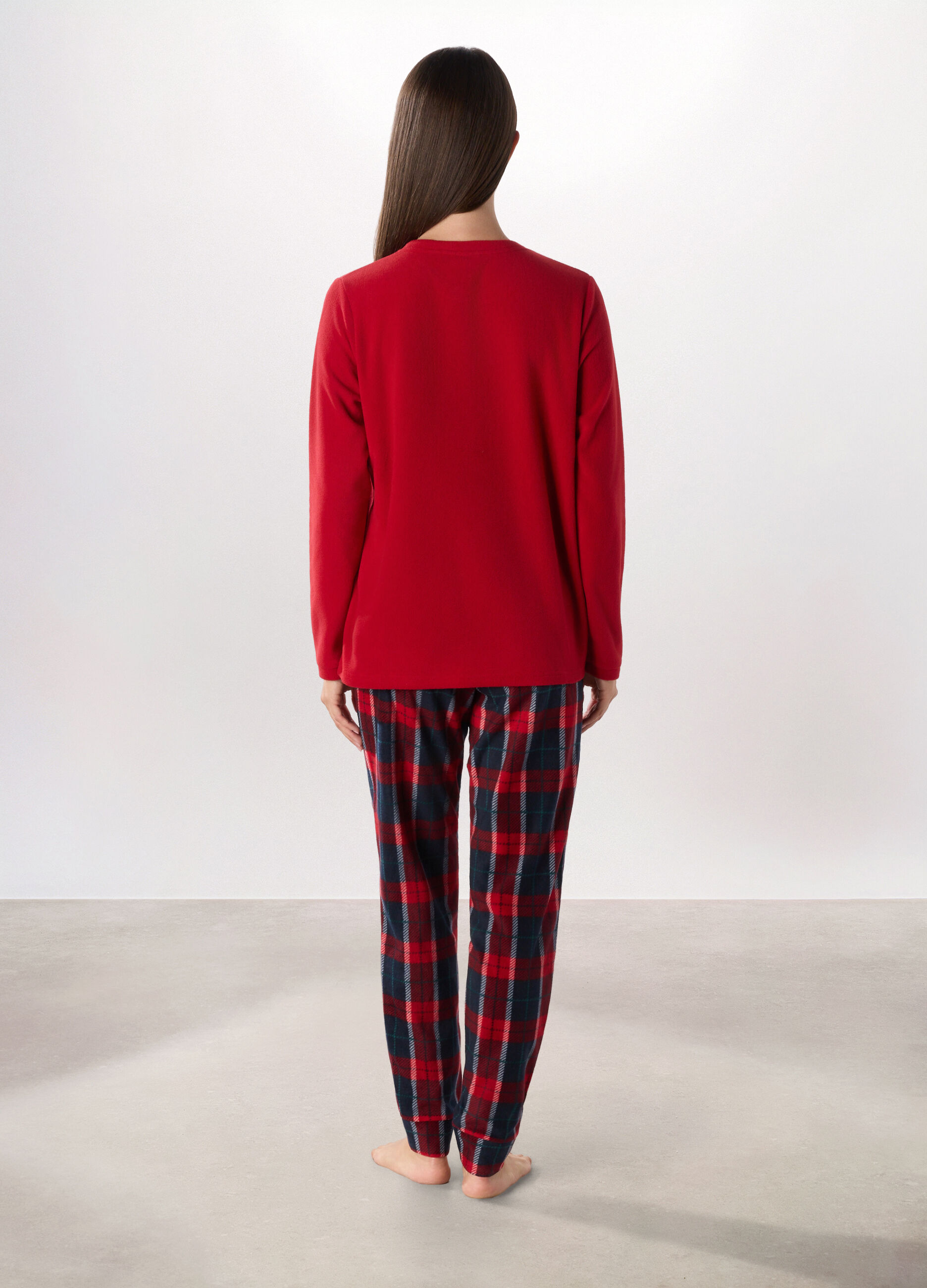 Set pigiama lungo in micropile donna_1