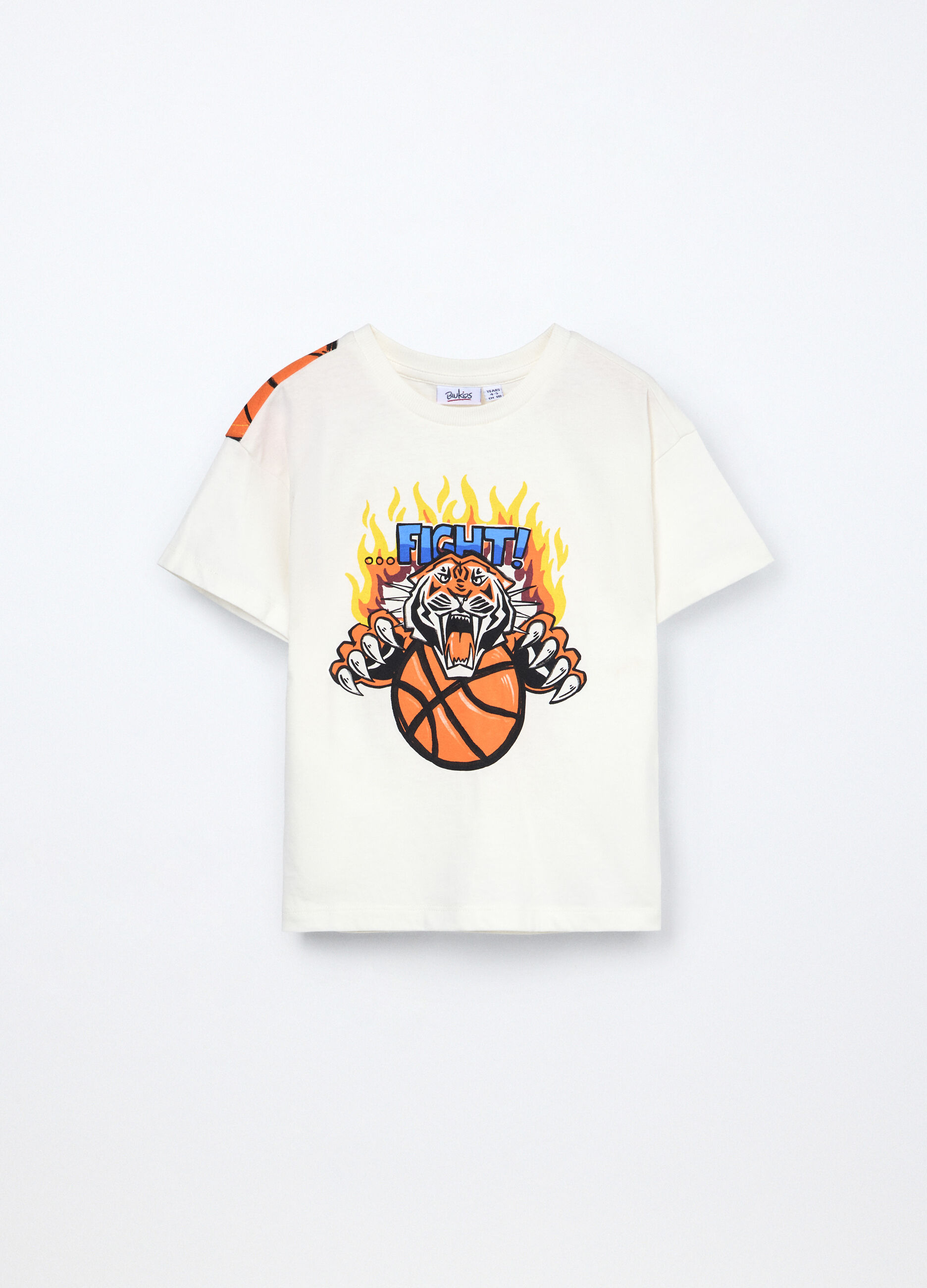 T-shirt in jersey di puro cotone bambino_0
