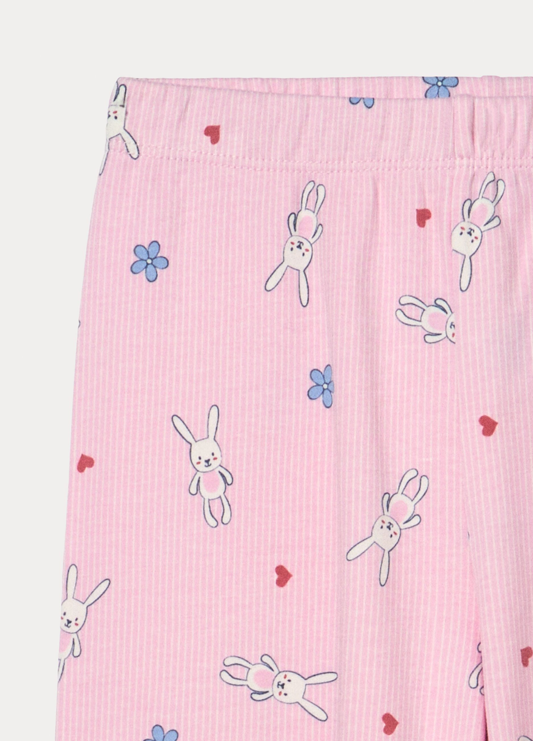 Set pigiama lungo in interlock di puro cotone bambina_3