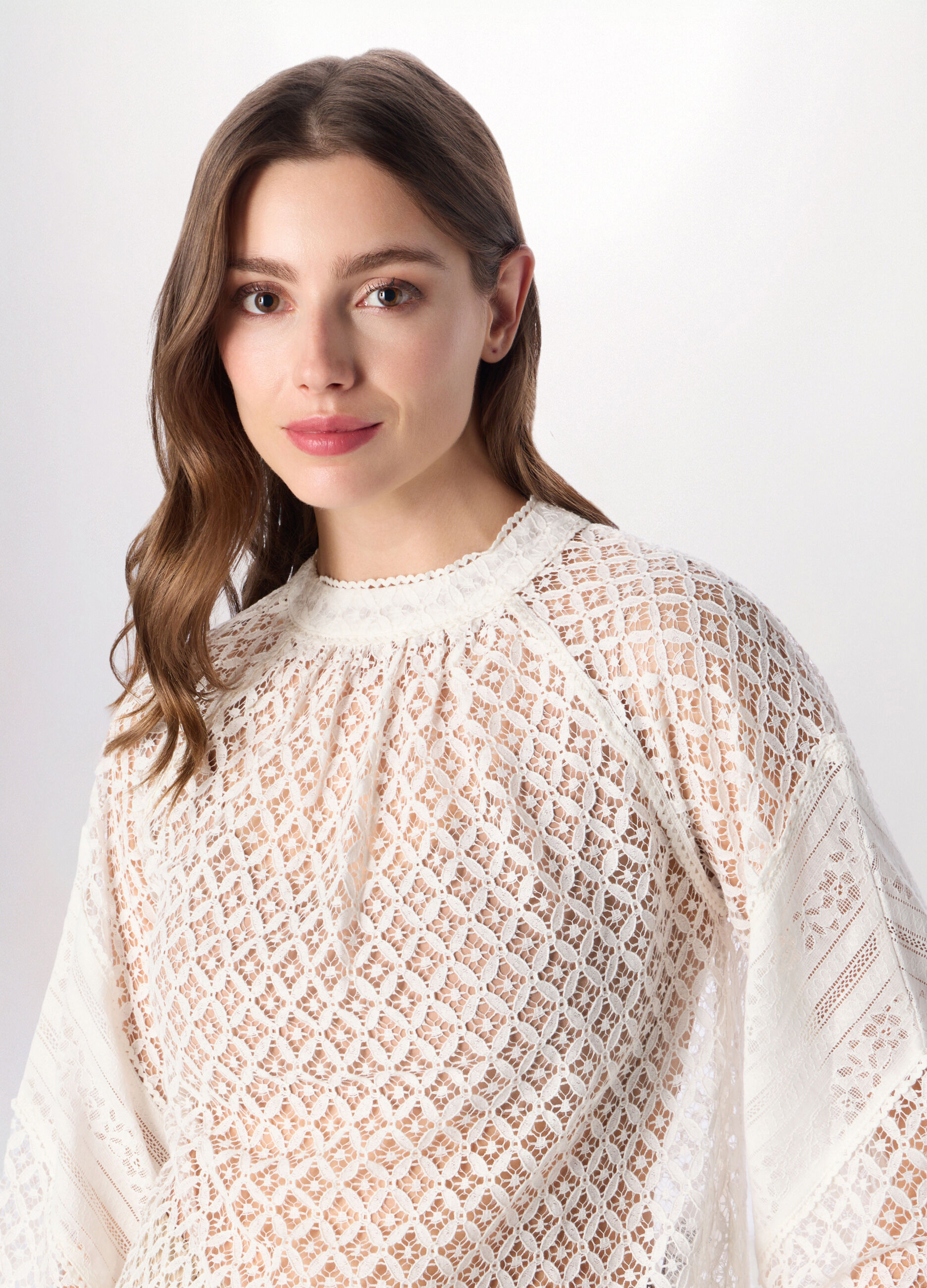 Blusa in pizzo donna_2