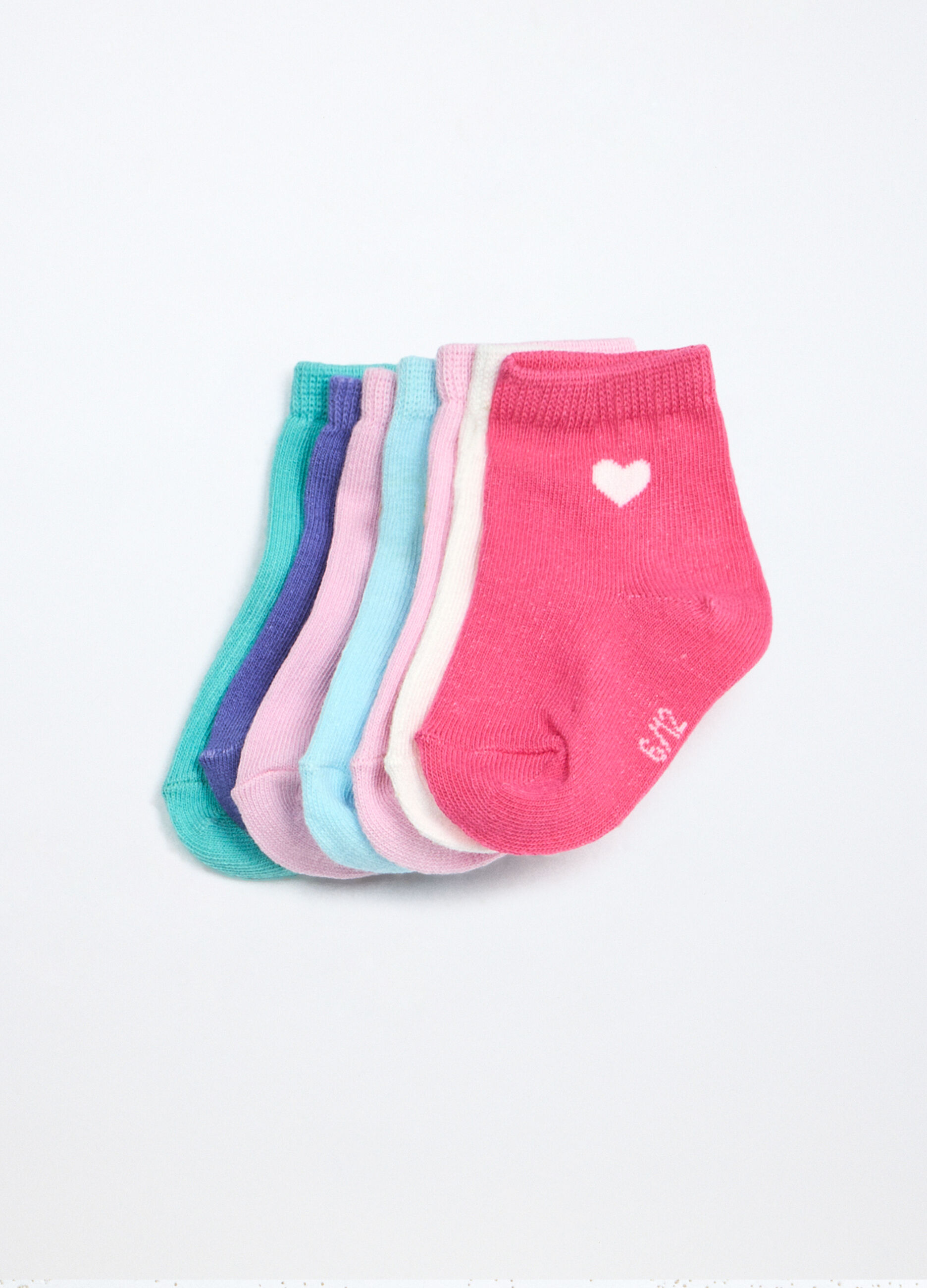 Pack7 calze corte misto cotone neonato_0