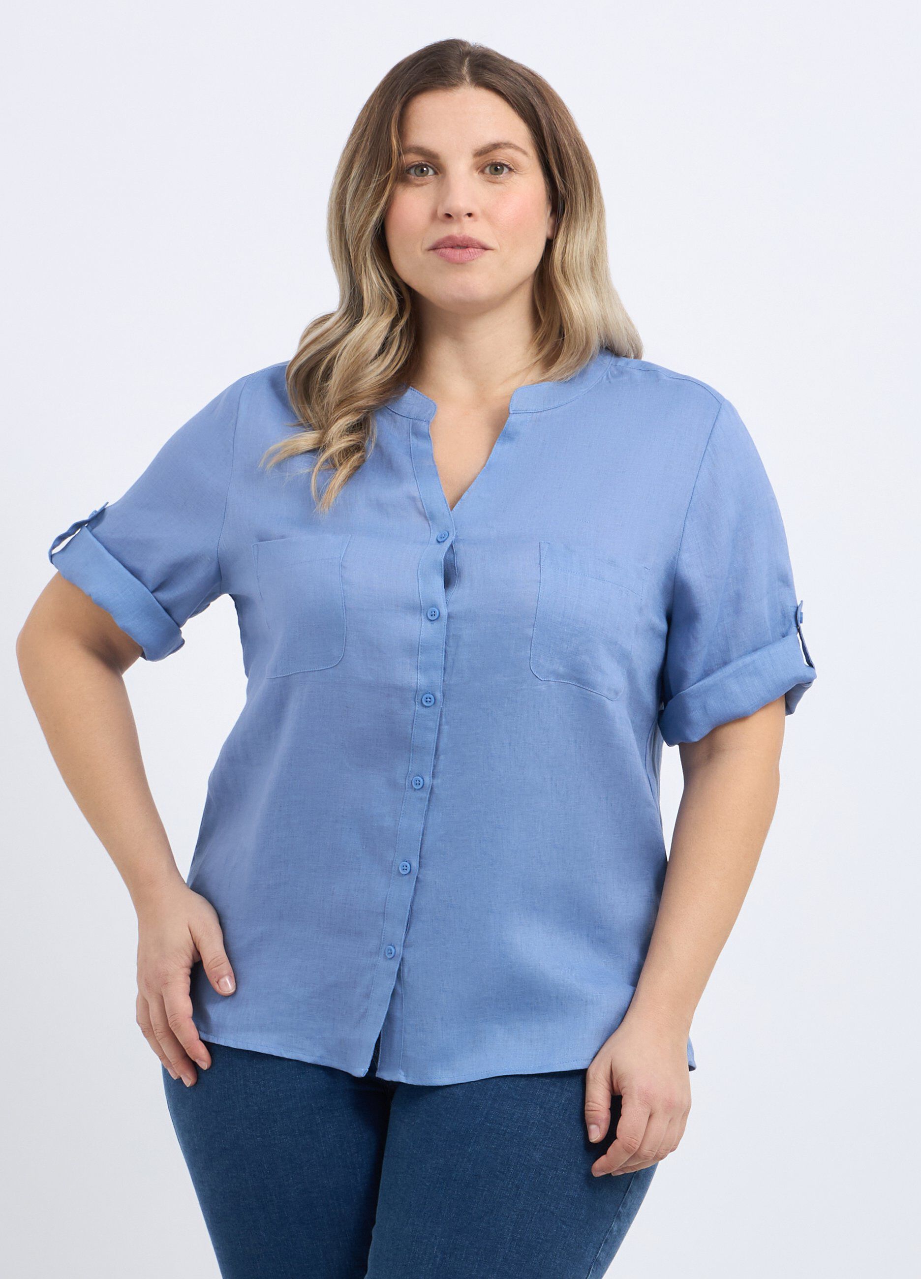 Camicia in puro lino donna curvy_0