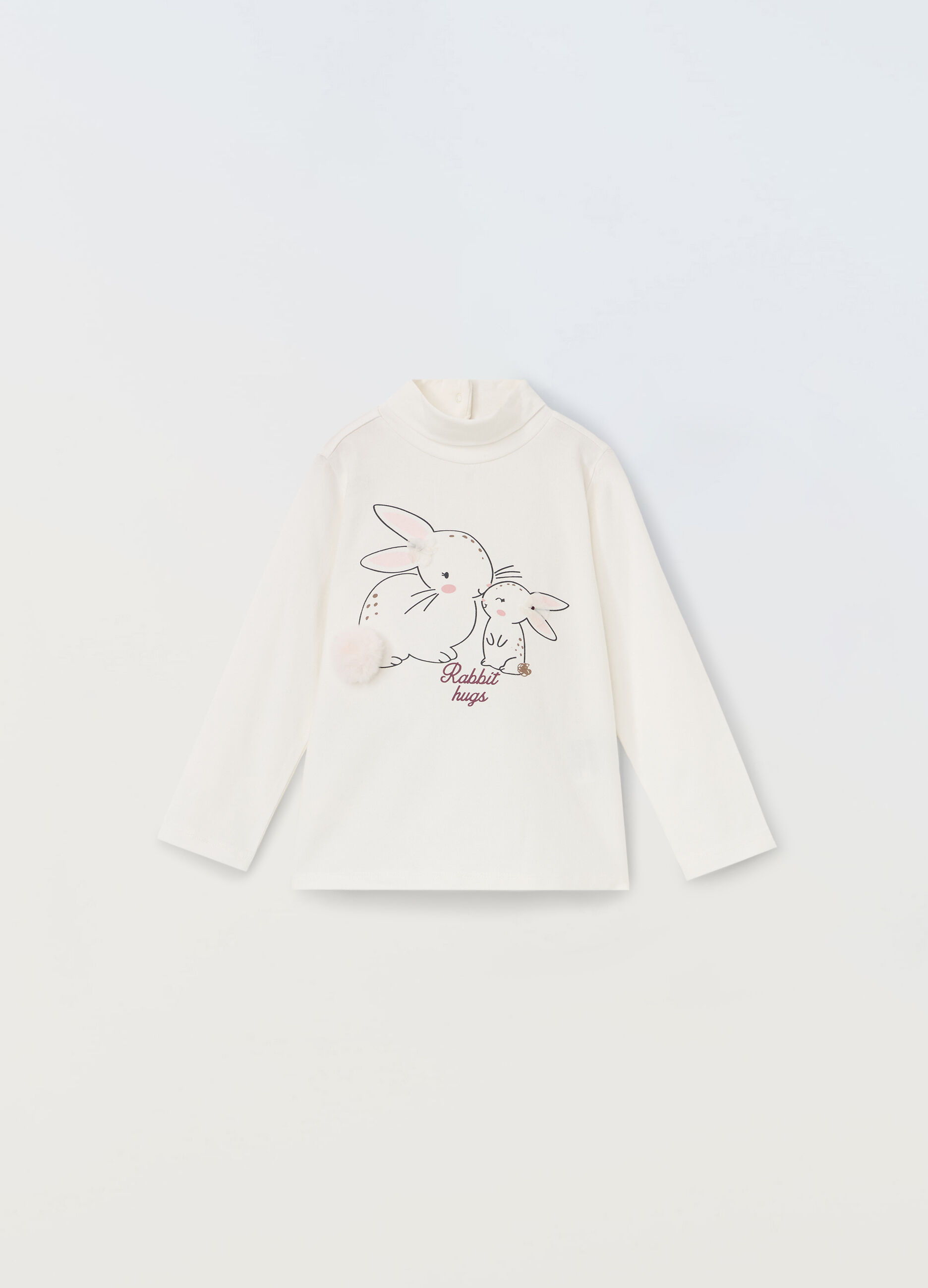 T-shirt in cotone stretch neonata_0