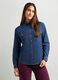 Camicia in denim di puro cotone donna_0