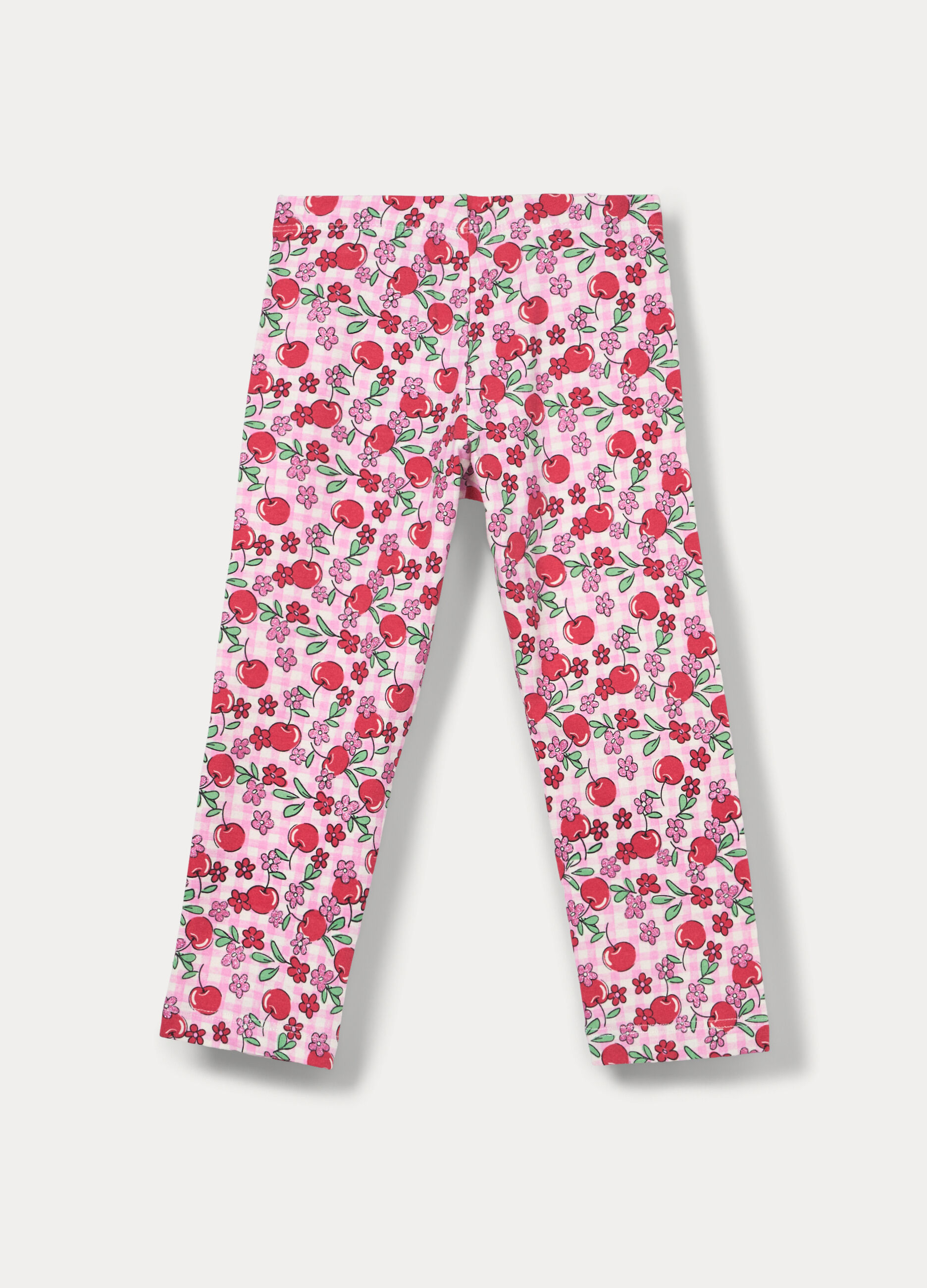 Leggings capri in jersey di cotone stretch bambina_1