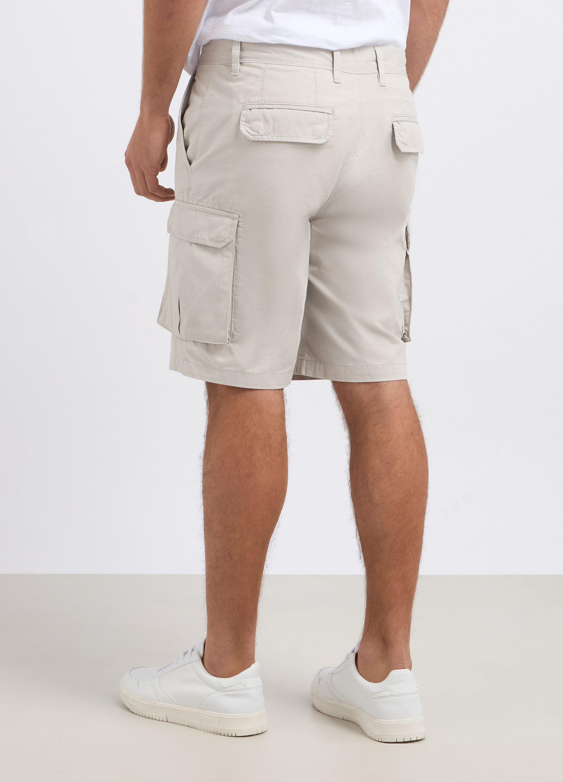Shorts cargo chino in puro cotone uomo_1