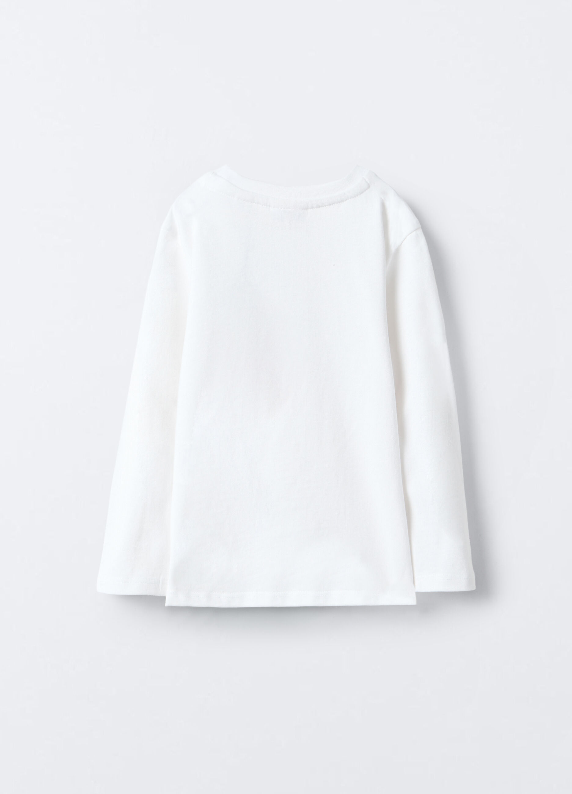 T-shirt girocollo in jersey di puro cotone bimba_1