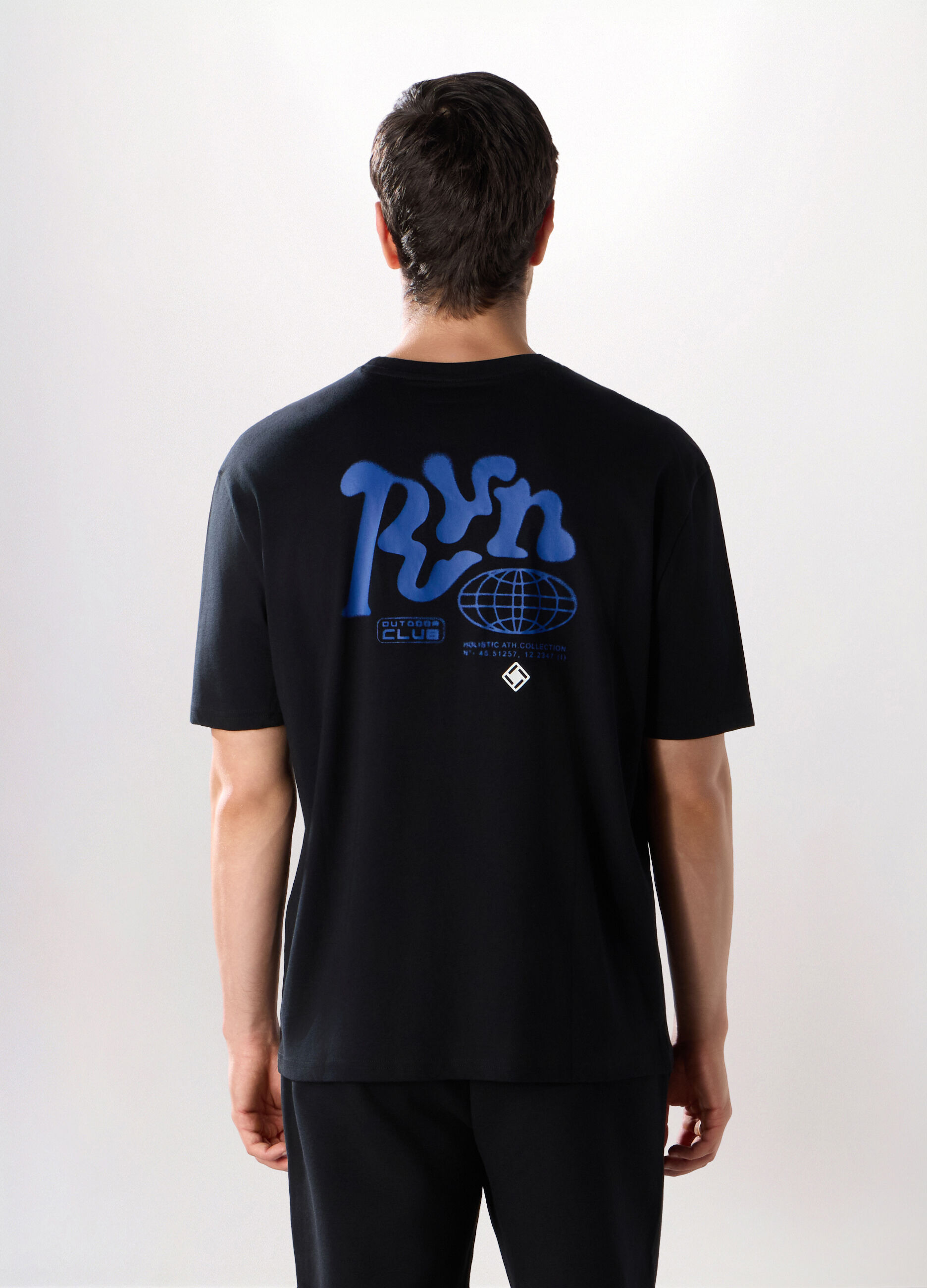 T-shirt sportiva in puro cotone uomo_1