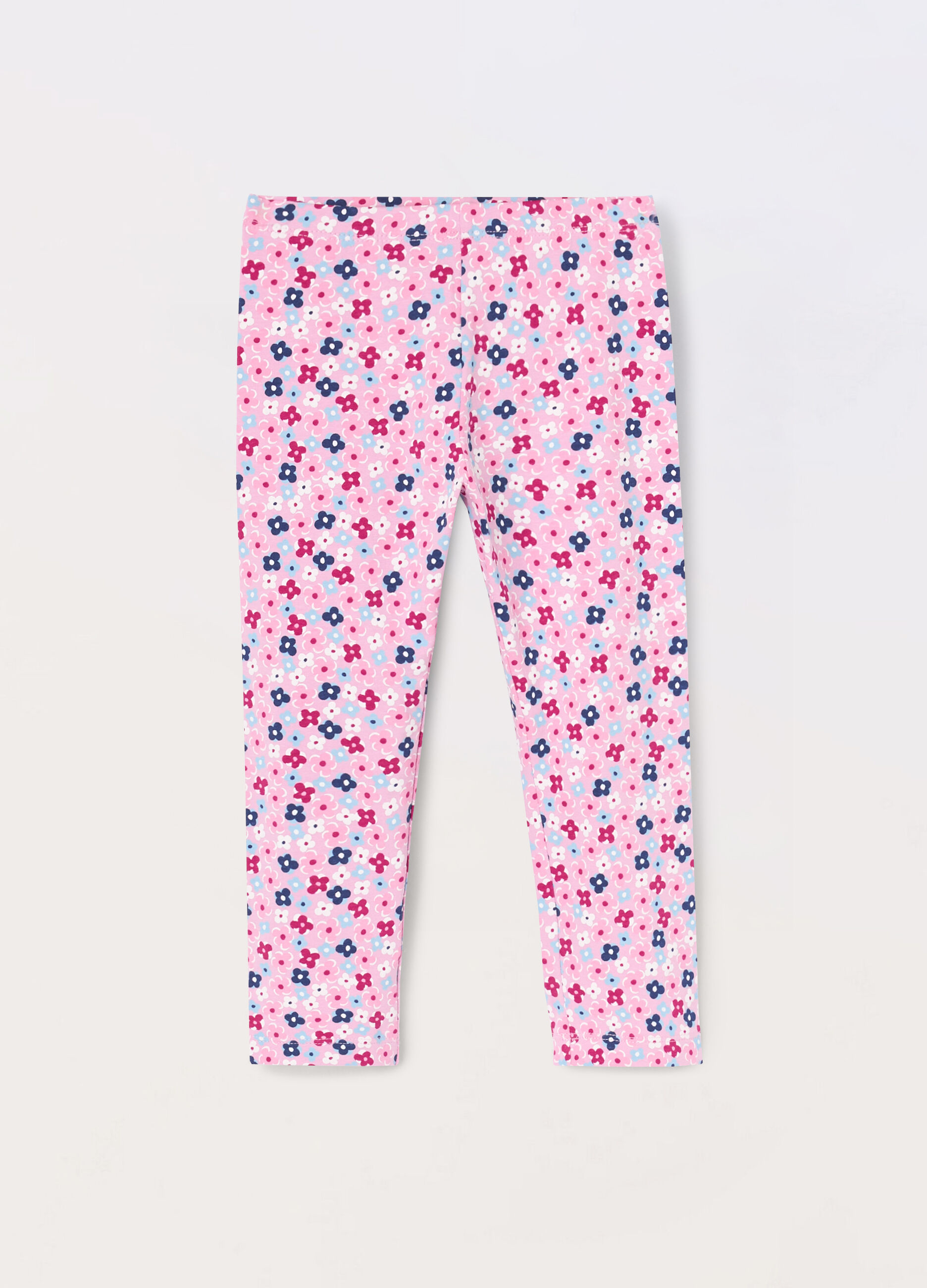 Leggings capri in jersey di cotone stretch bambina_0