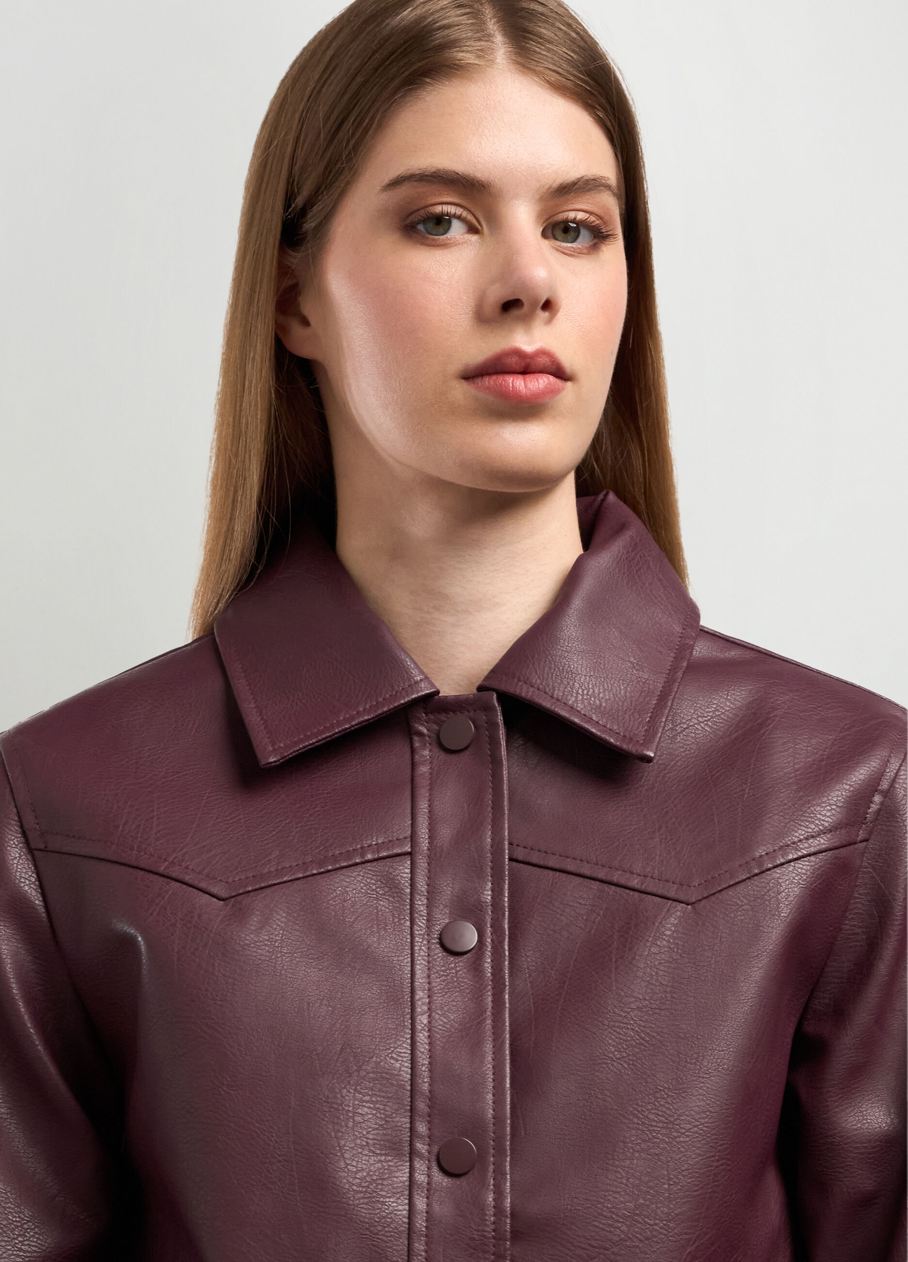 Giacca in eco pelle donna_2