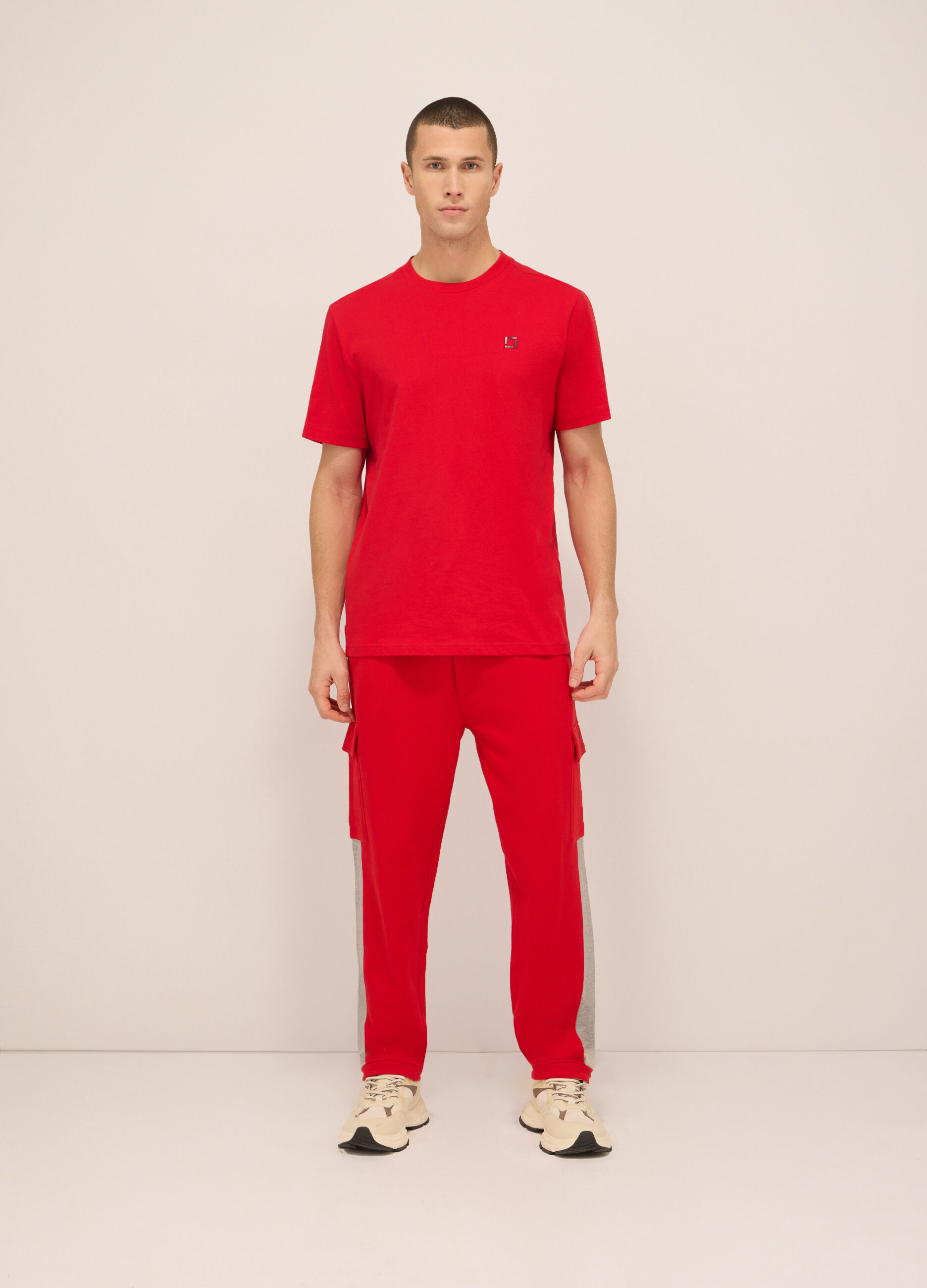 Jogger sportivi in misto cotone uomo_0
