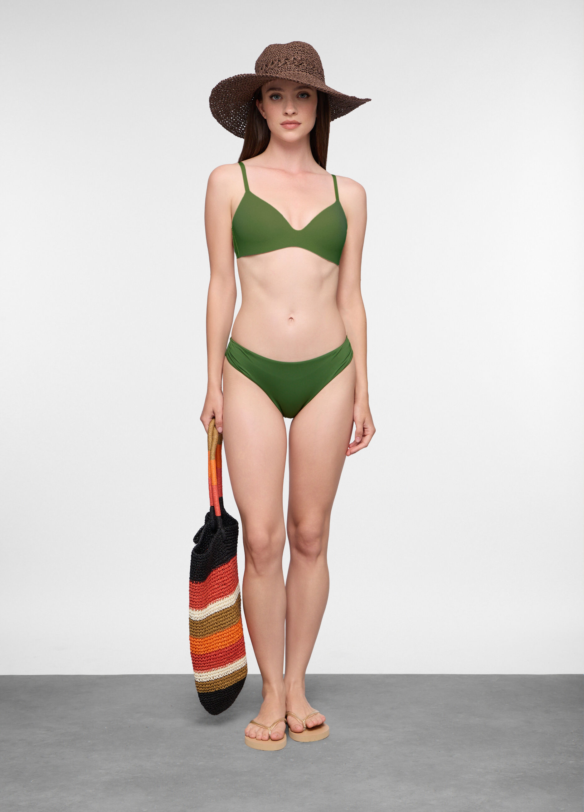 Slip bikini in microfibra stretch donna